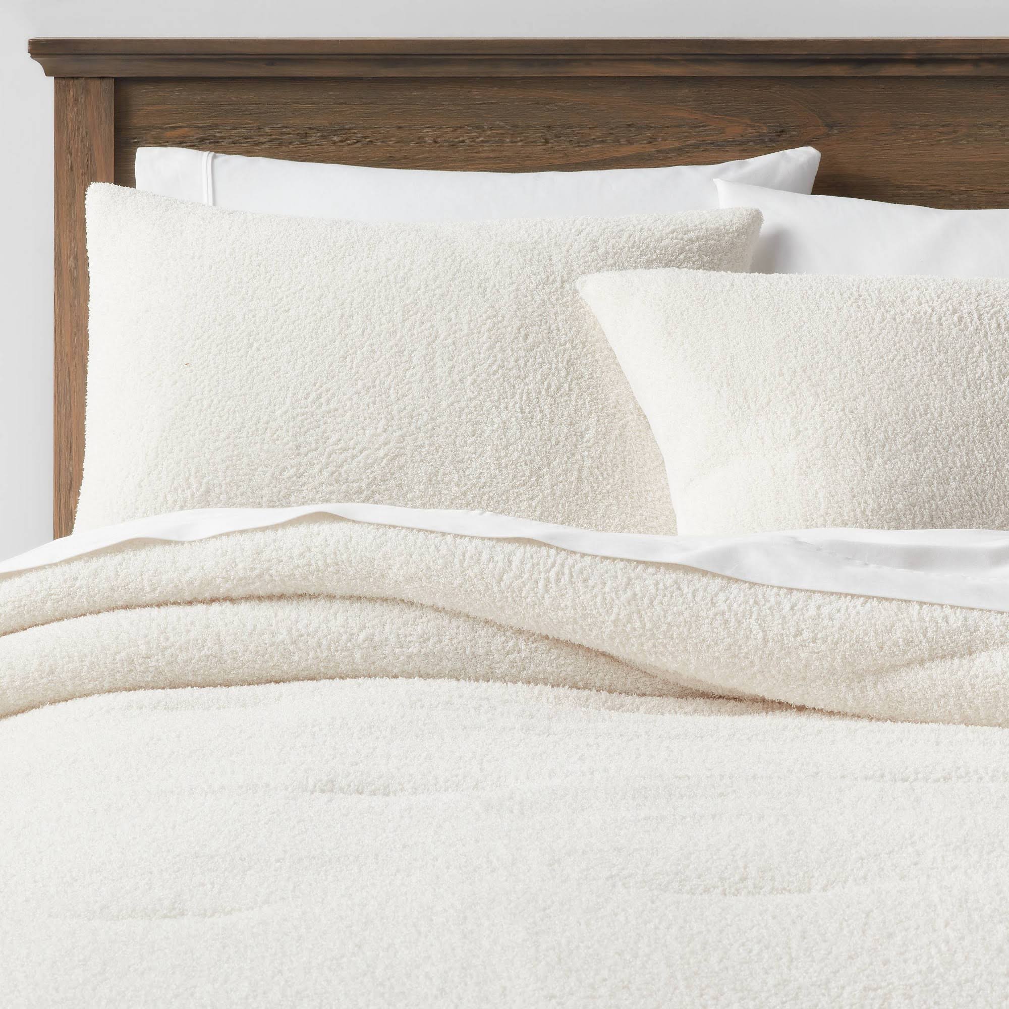 Threshold Cozy Chenille Comforter & Sham Set - Cream - Full/Queen