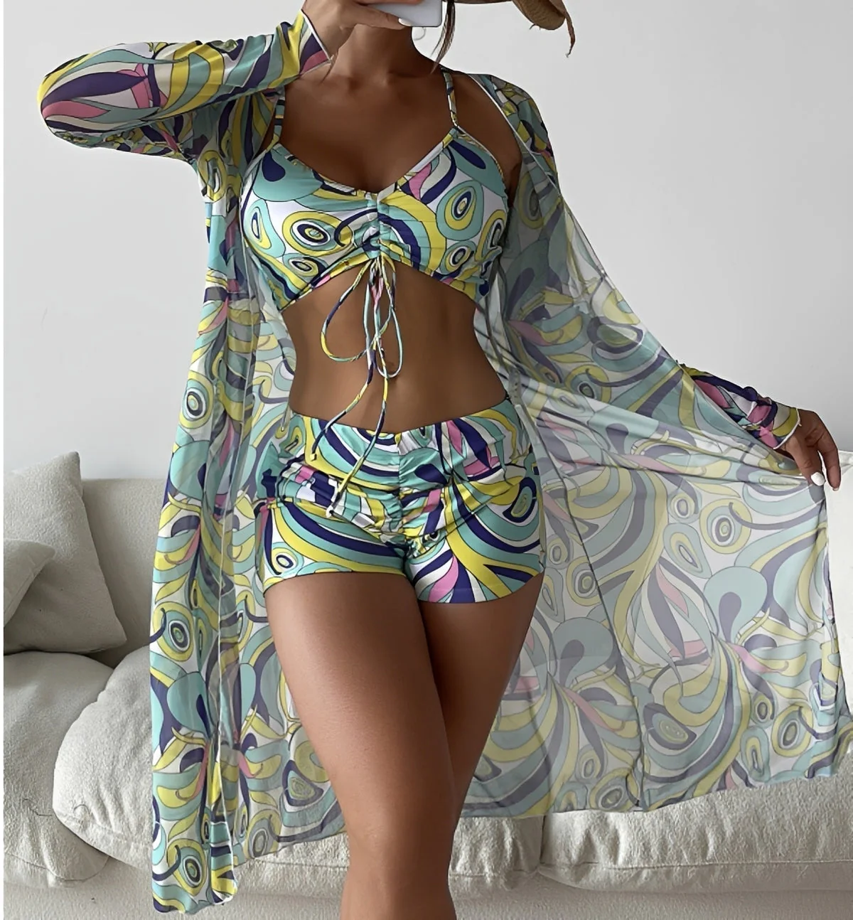 Nancy - Ensemble de maillot de bain trois pièces