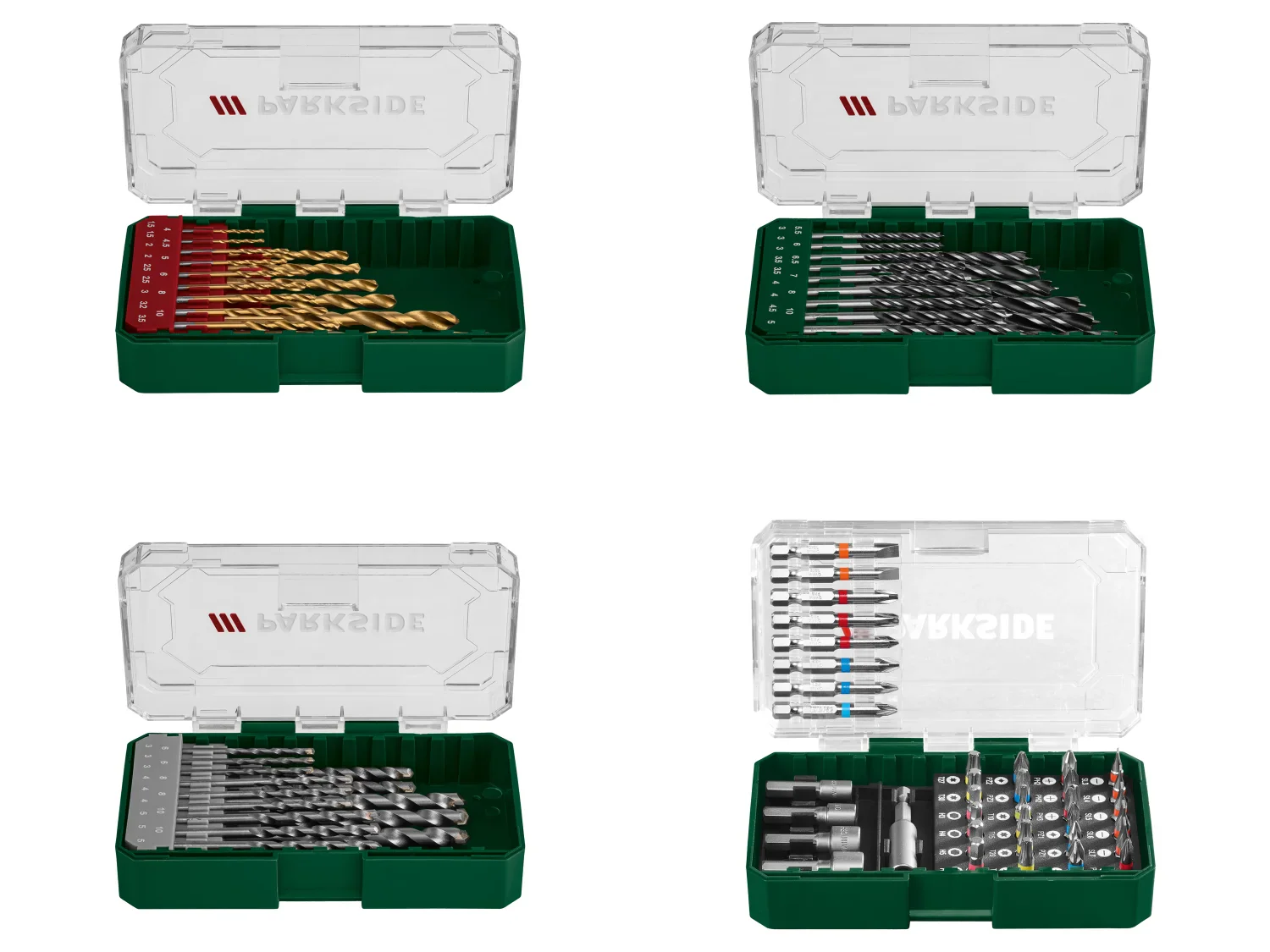 PARKSIDE Set de forets, mches ou embouts PBB 4 B2
