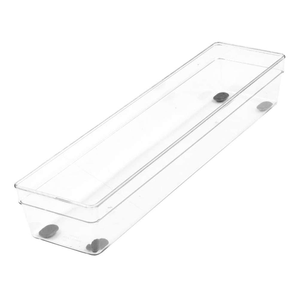 Glad Plastic Drawer Storage Tray ÿ Heavy Duty Organizer Bin for Home, Kitchen, Bath, Bedroom, Office | Non-Slip Feet, 13