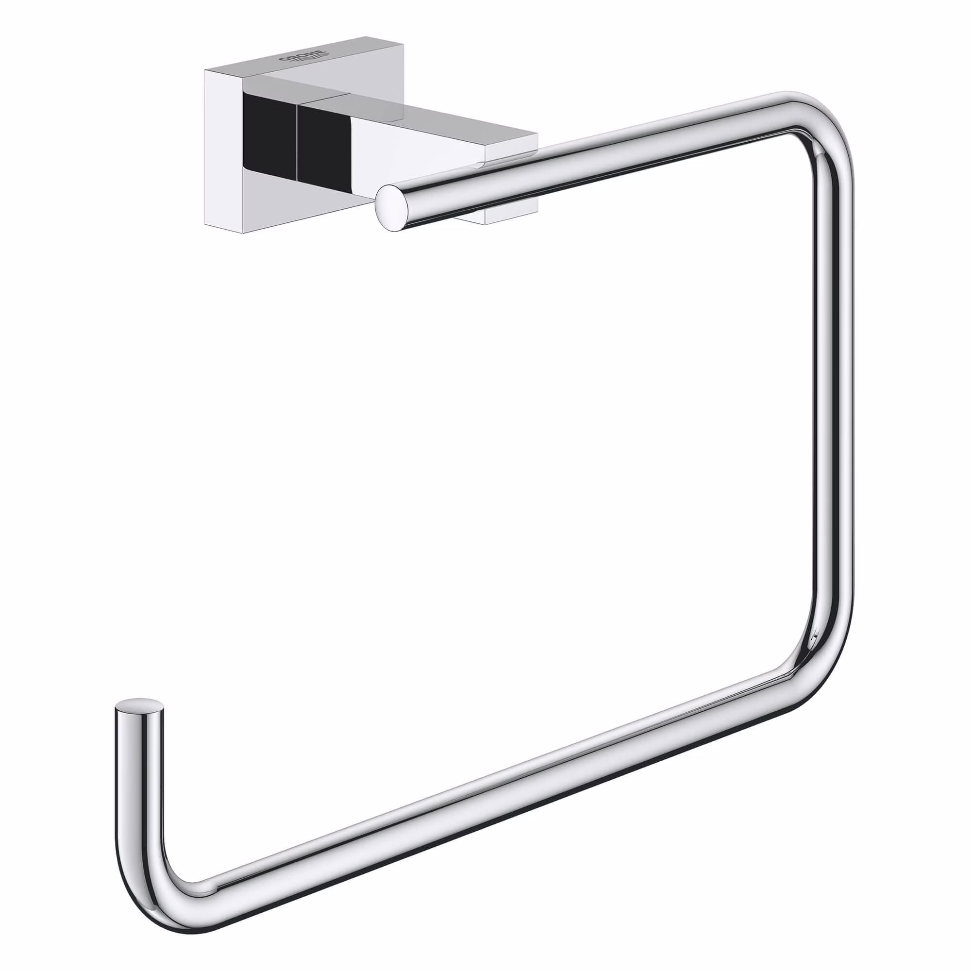 Grohe Essentials Cube 405102431 8" Towel Ring in Matte Black