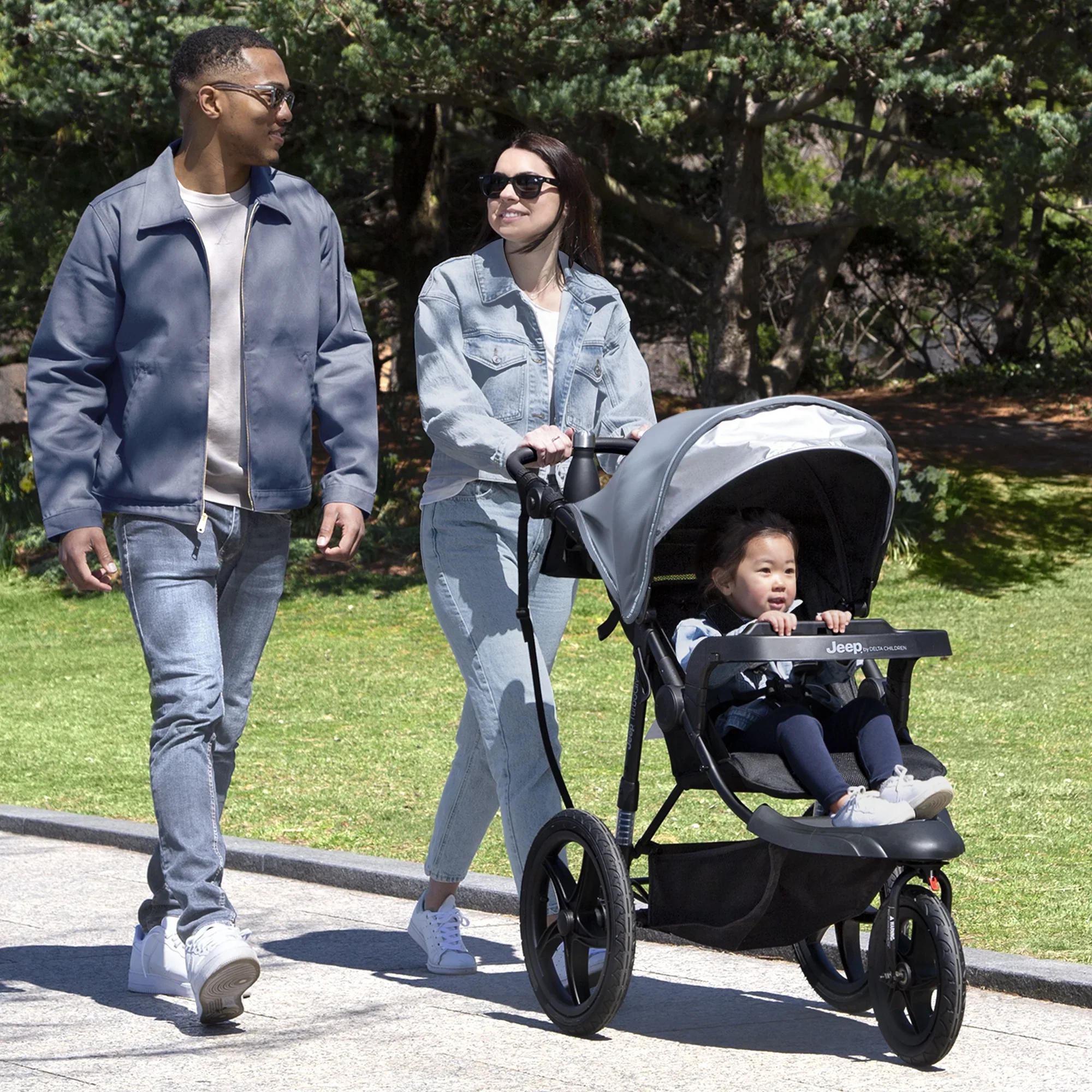 Jeep TurboGlyde Jogging Stroller by Delta Children, Black