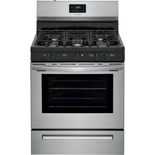 Cuisinière à gaz autoportante Frigidaire 30 po à 5 brûleurs en acier inoxydable FCRG3052AS