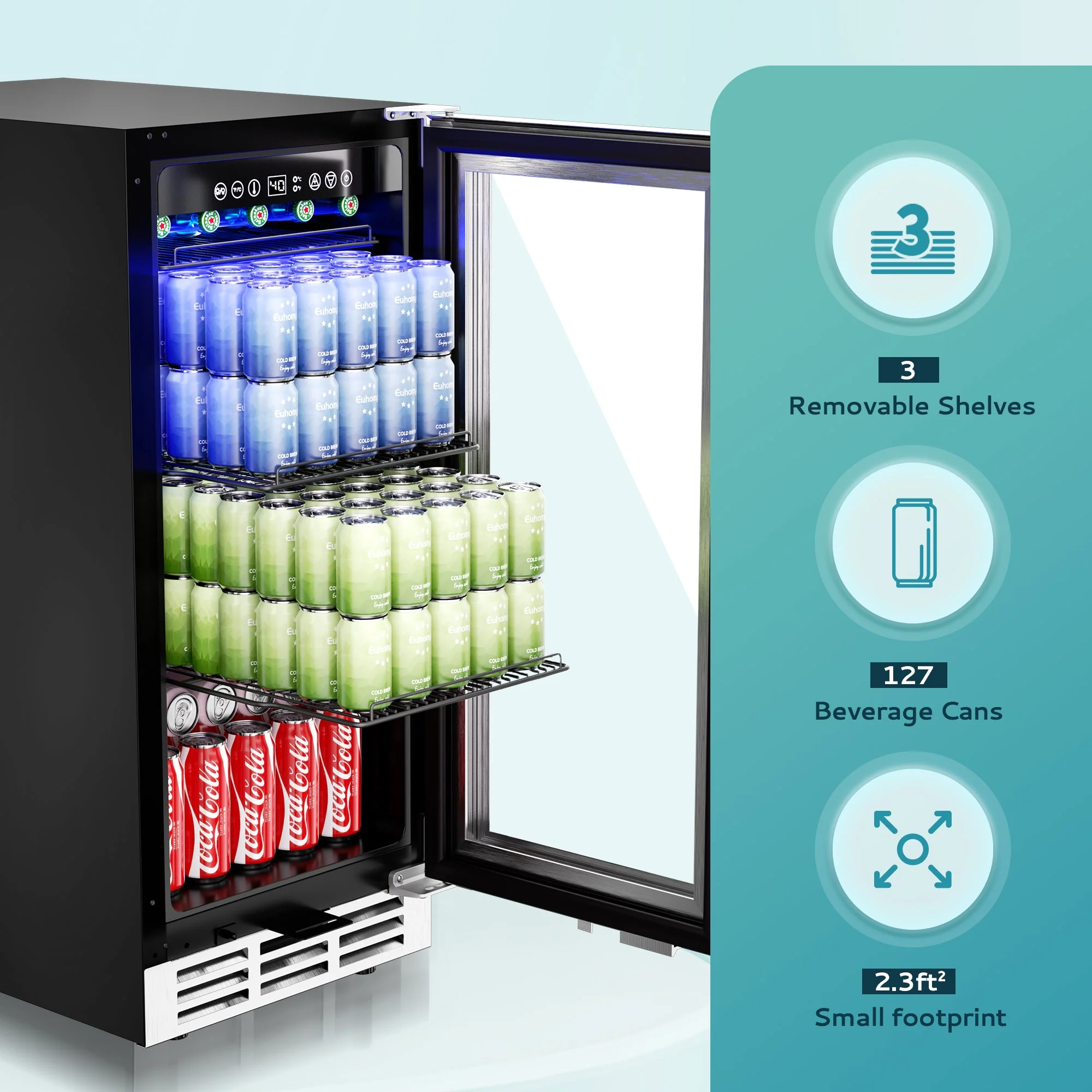 Euhomy Splash 126 Beverage Refrigerator