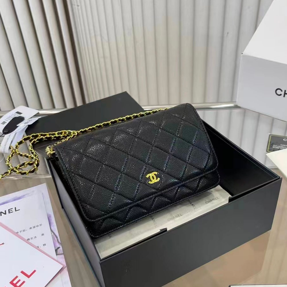 Chanel  WOC Quilted Caviar Shoulder Bag