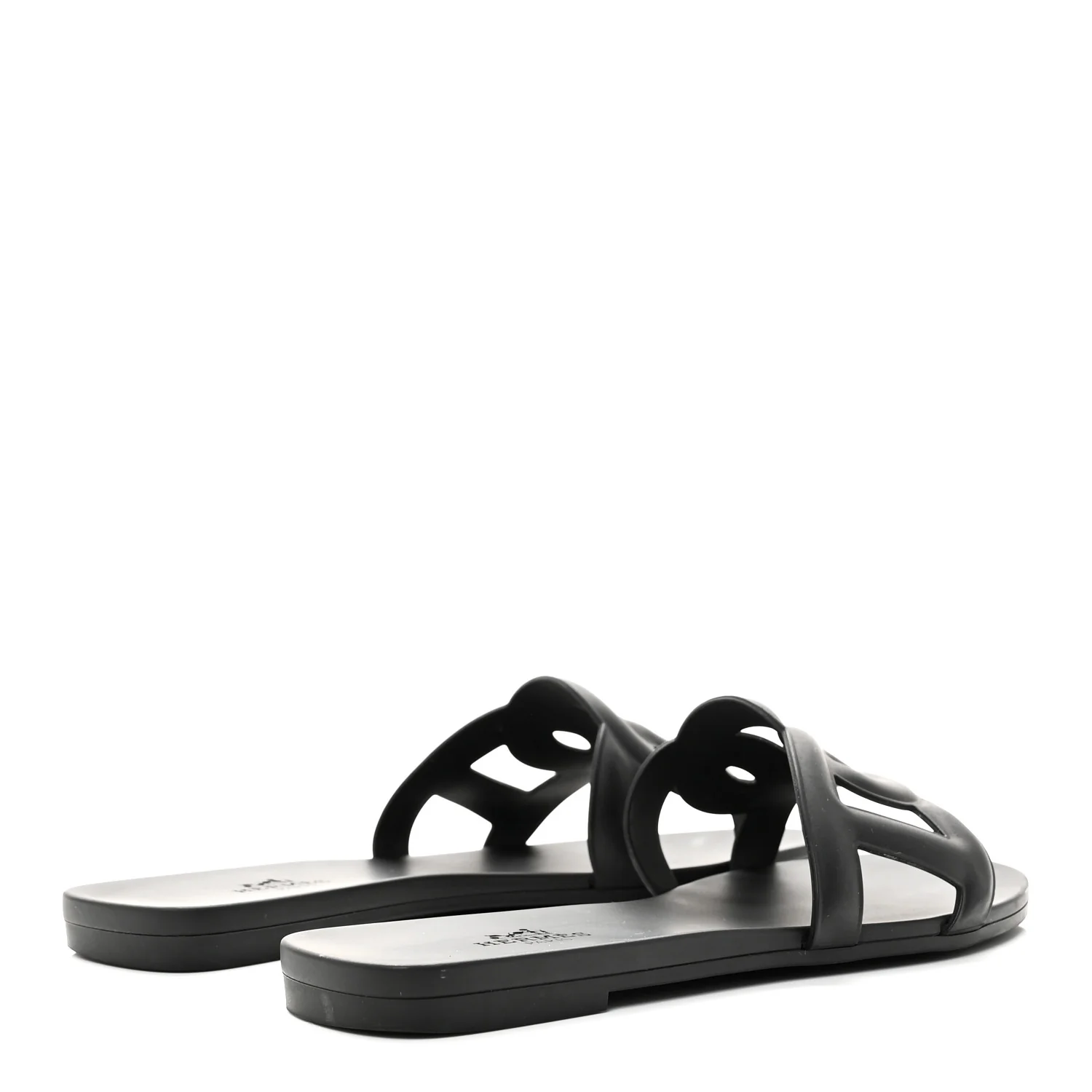 Rubber Aloha Sandals 35 Black