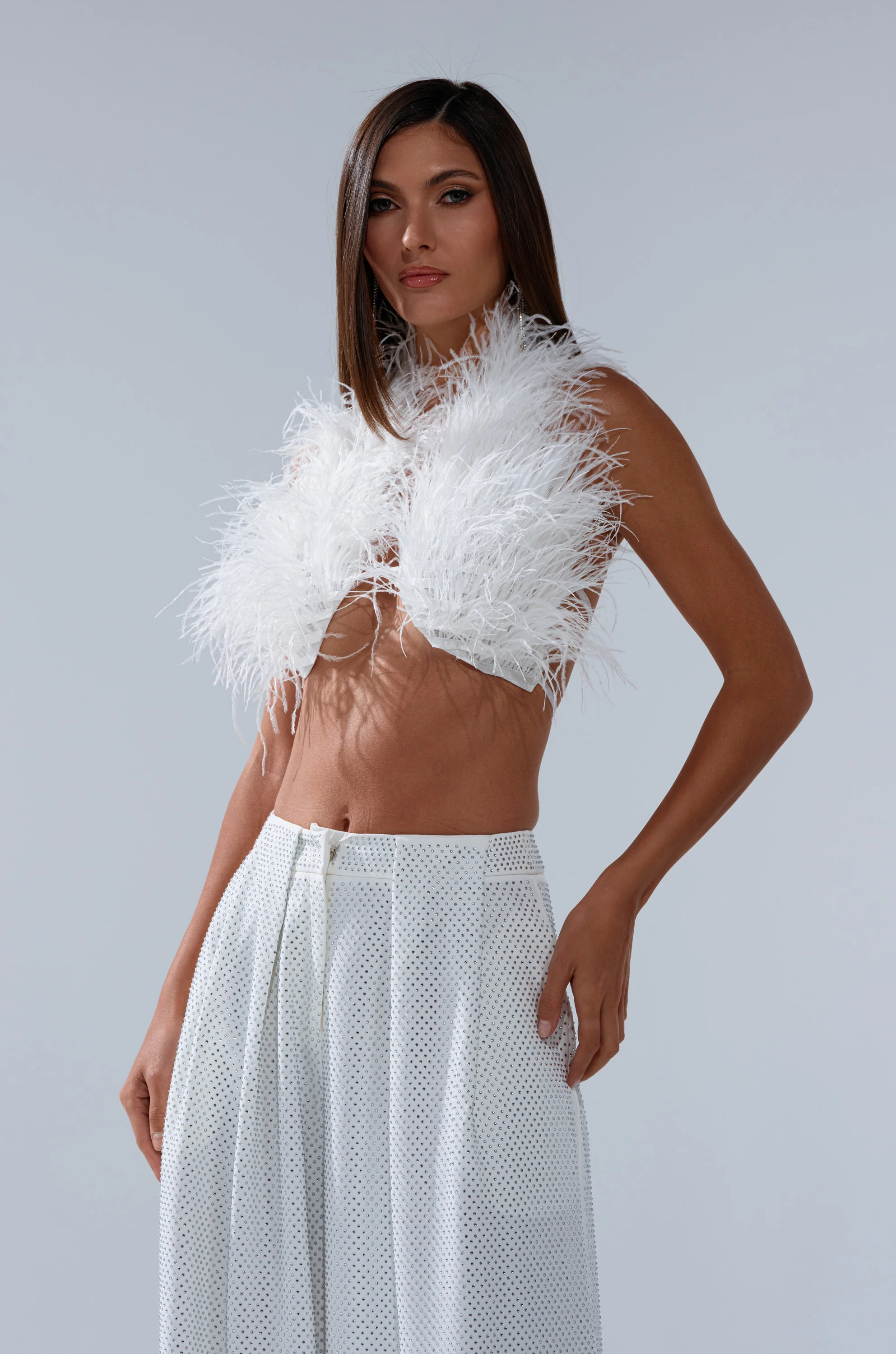 SHAKE IT FOR ME GIRL FEATHER BRALETTE - Akira Store