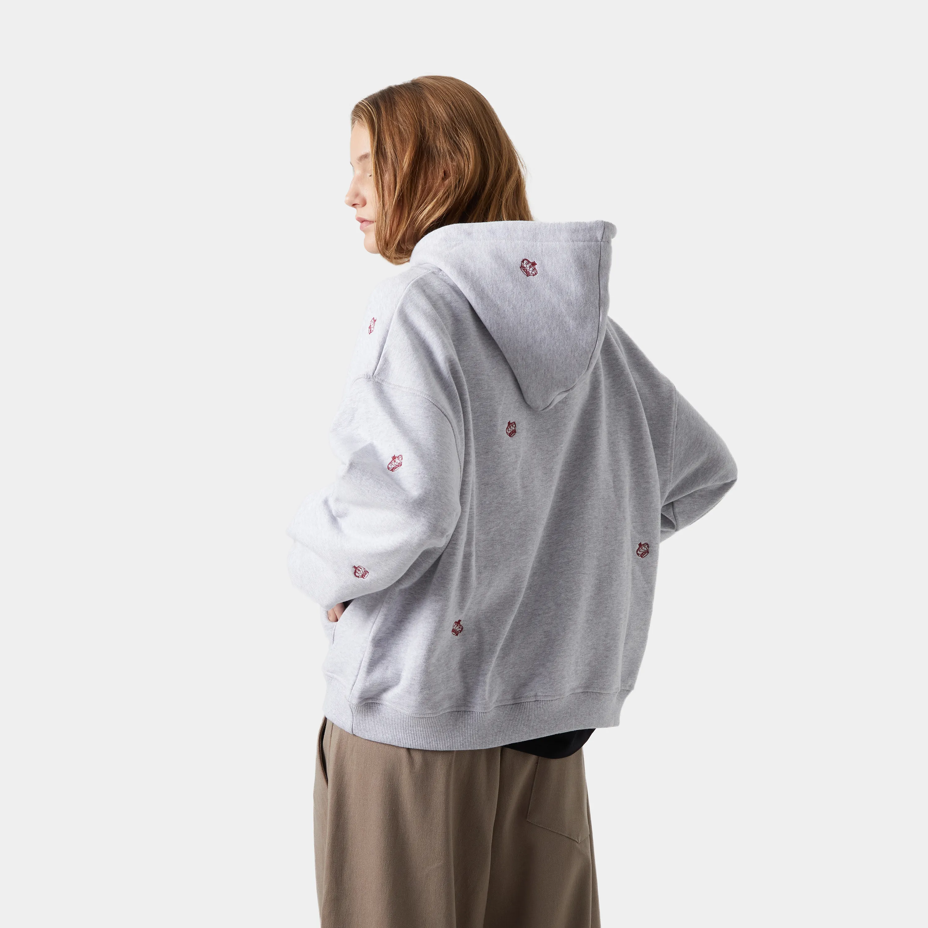 Crown Scarlet Oversized Hoodie