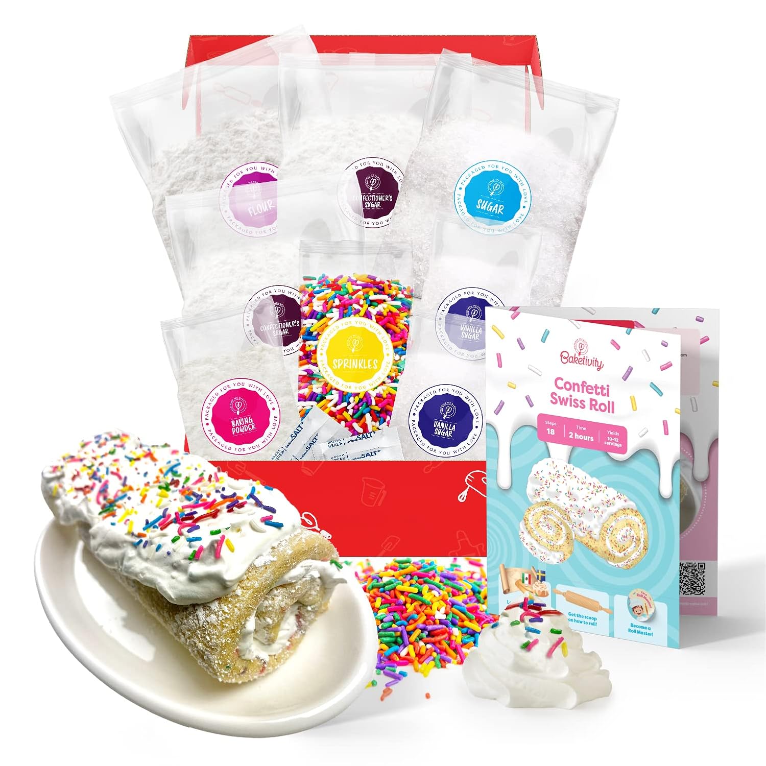 Baketivity DIY Cake Pop Kids Baking Kit with Pre-Measured Ingredients