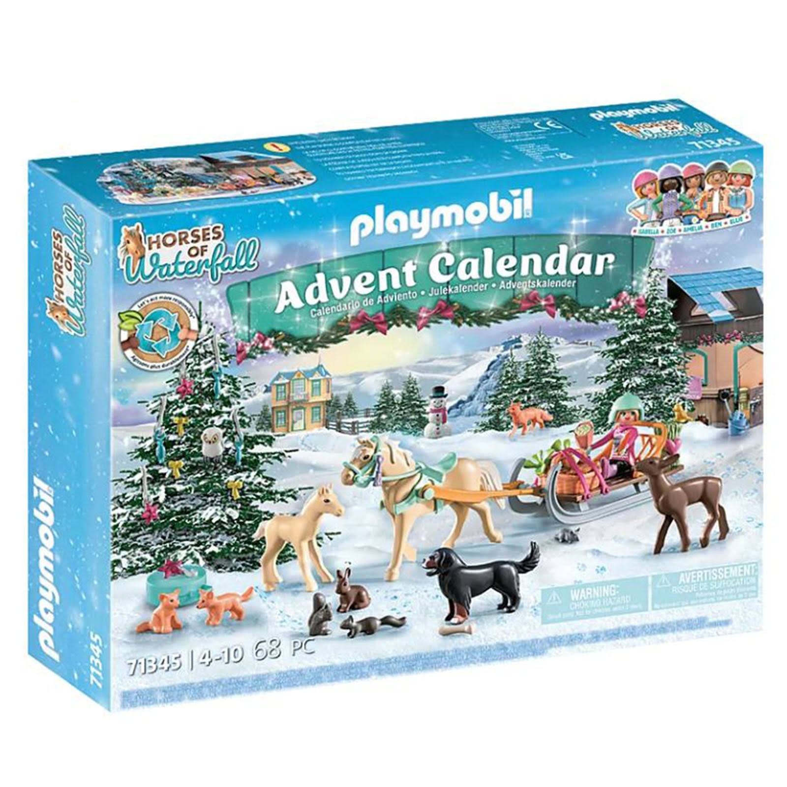Playmobil Advent Calendar: Horses of Waterfall - Christmas Sleigh Ride