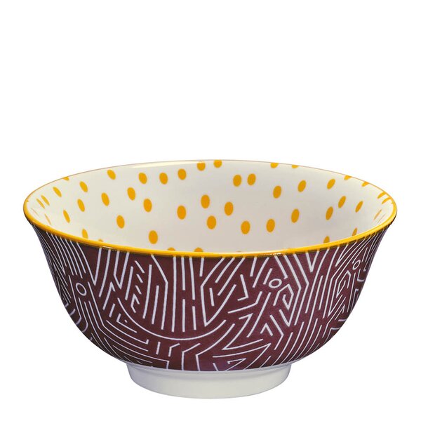 AMICI skål 85 cl 18 cm linjer