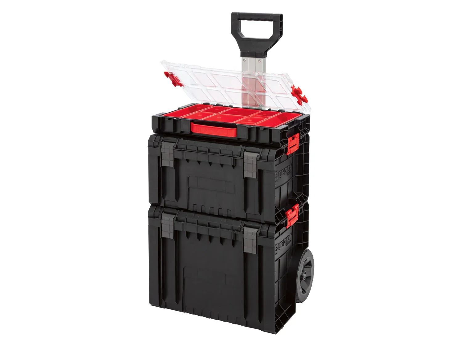 Qbrick System PRO Kit caisse  outils sur roulettes, 3 pices