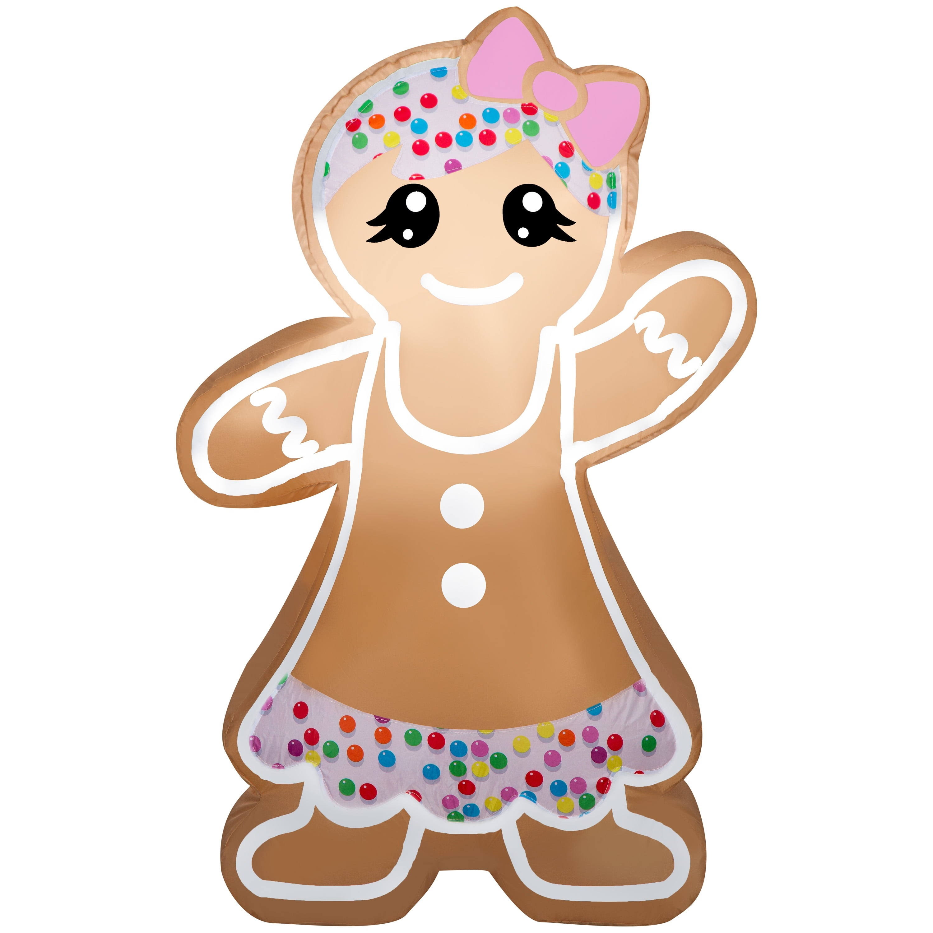 Airblown Inflatables 4 Foot Christmas Gingerbread Girl, by Holiday Tim