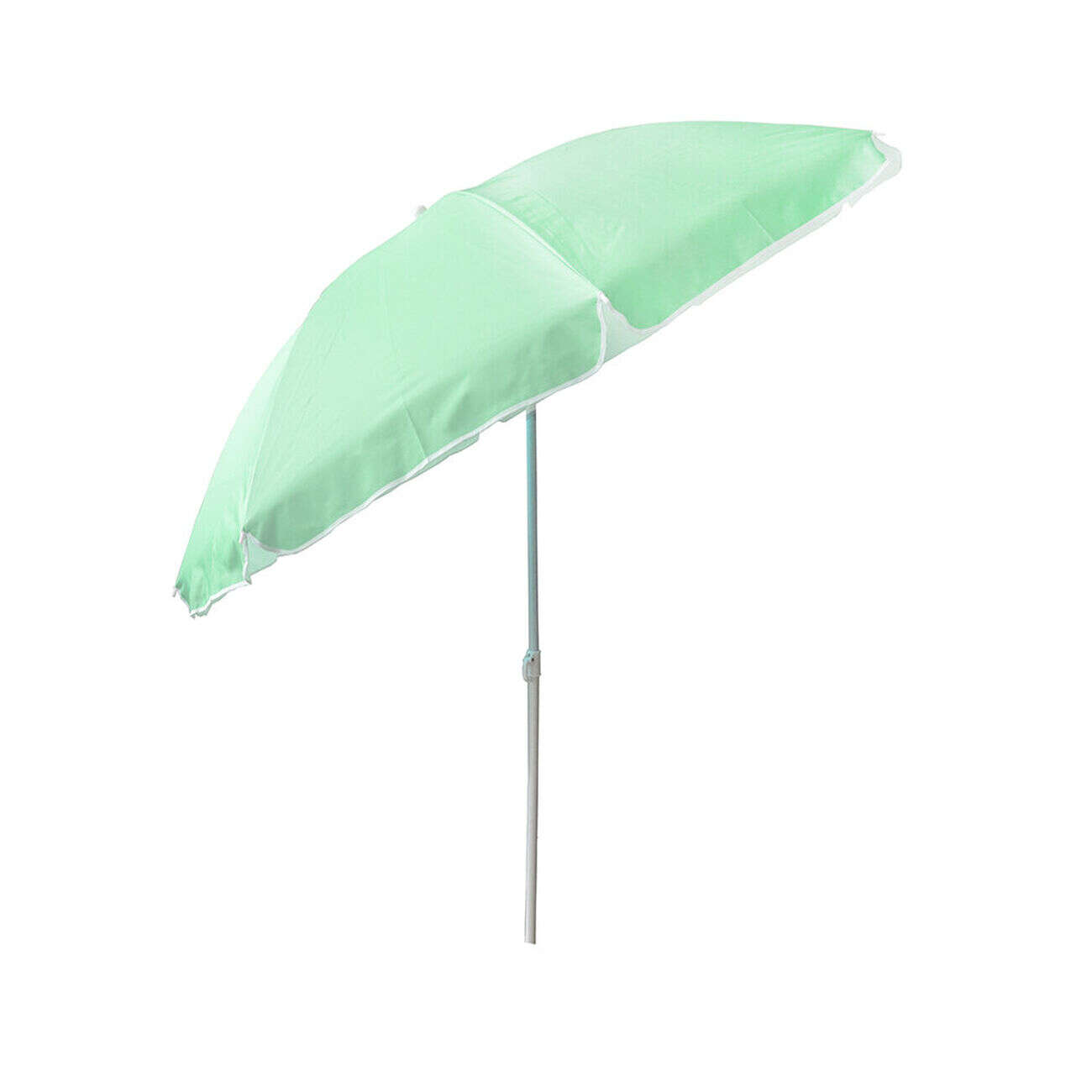 Parasol inclinable Funky vert d'eau Ø160xH.195cm