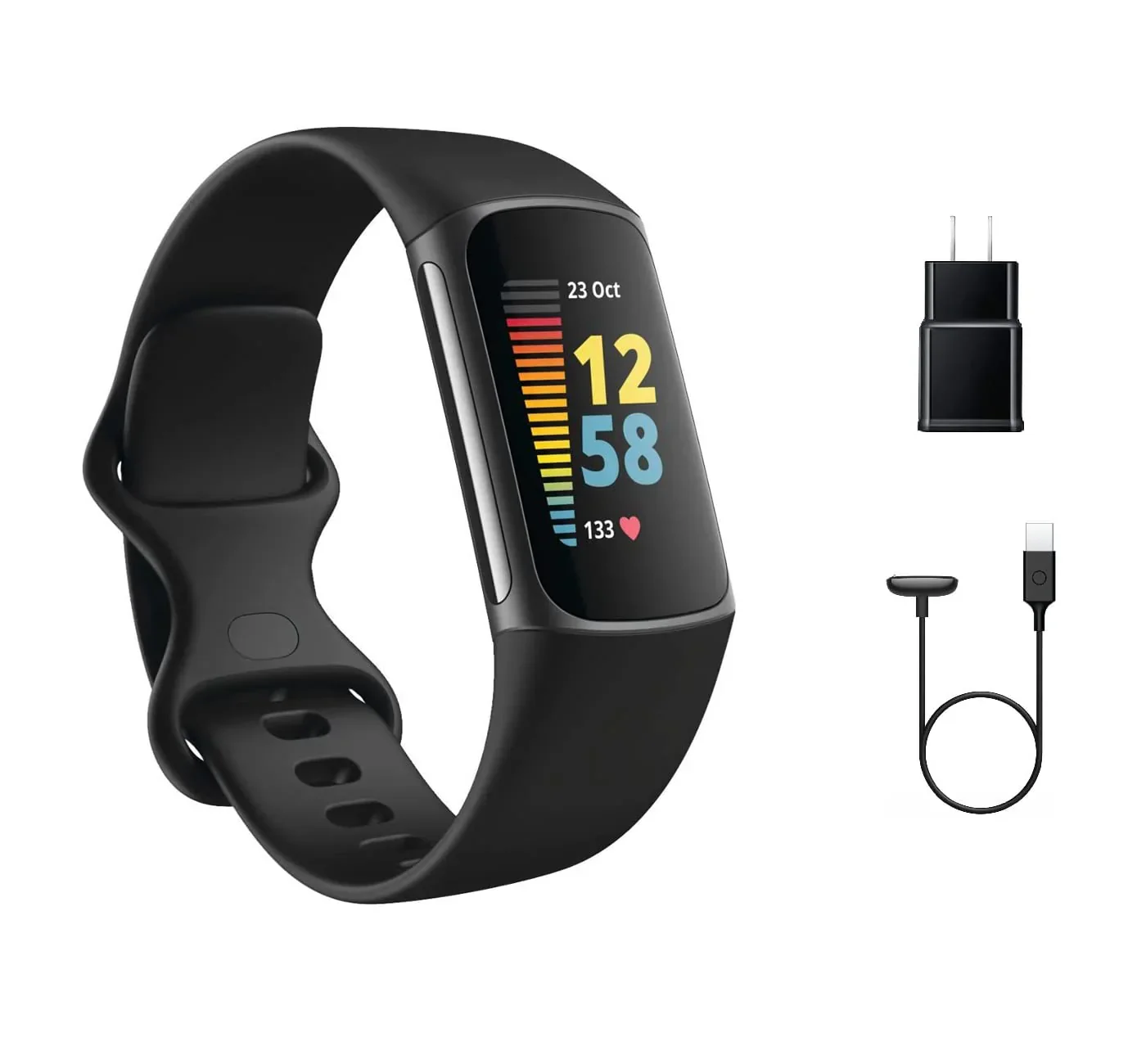 Bracelet connecté Charge 5 avec fréquence cardiaque GPS
