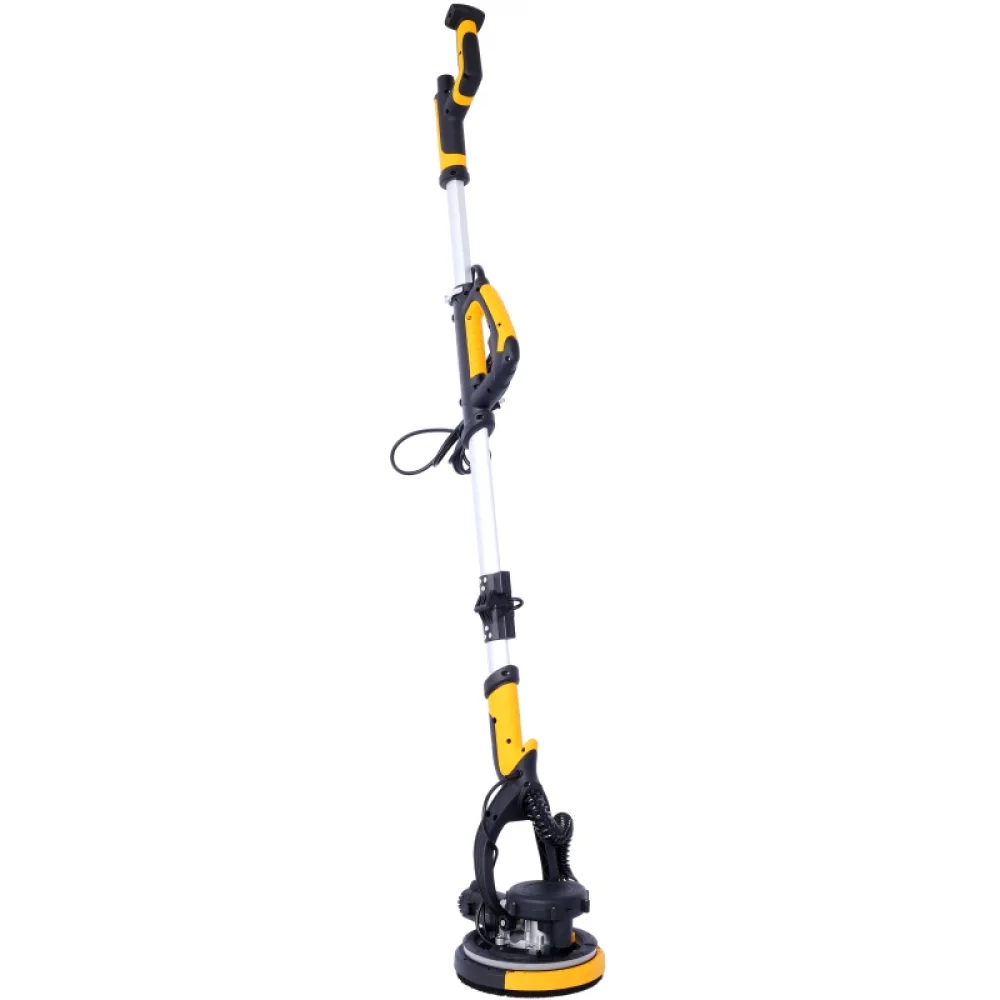 Drywall Sander, 780W Electric Drywall Sander with Vacuum Dust Collection 6.5A Motor Dustless Floor Sander with Variable Speed 900-1800RPM, LED Light, Extendable Foldable Handle,(Yellow+Black + ABS) - Image 3