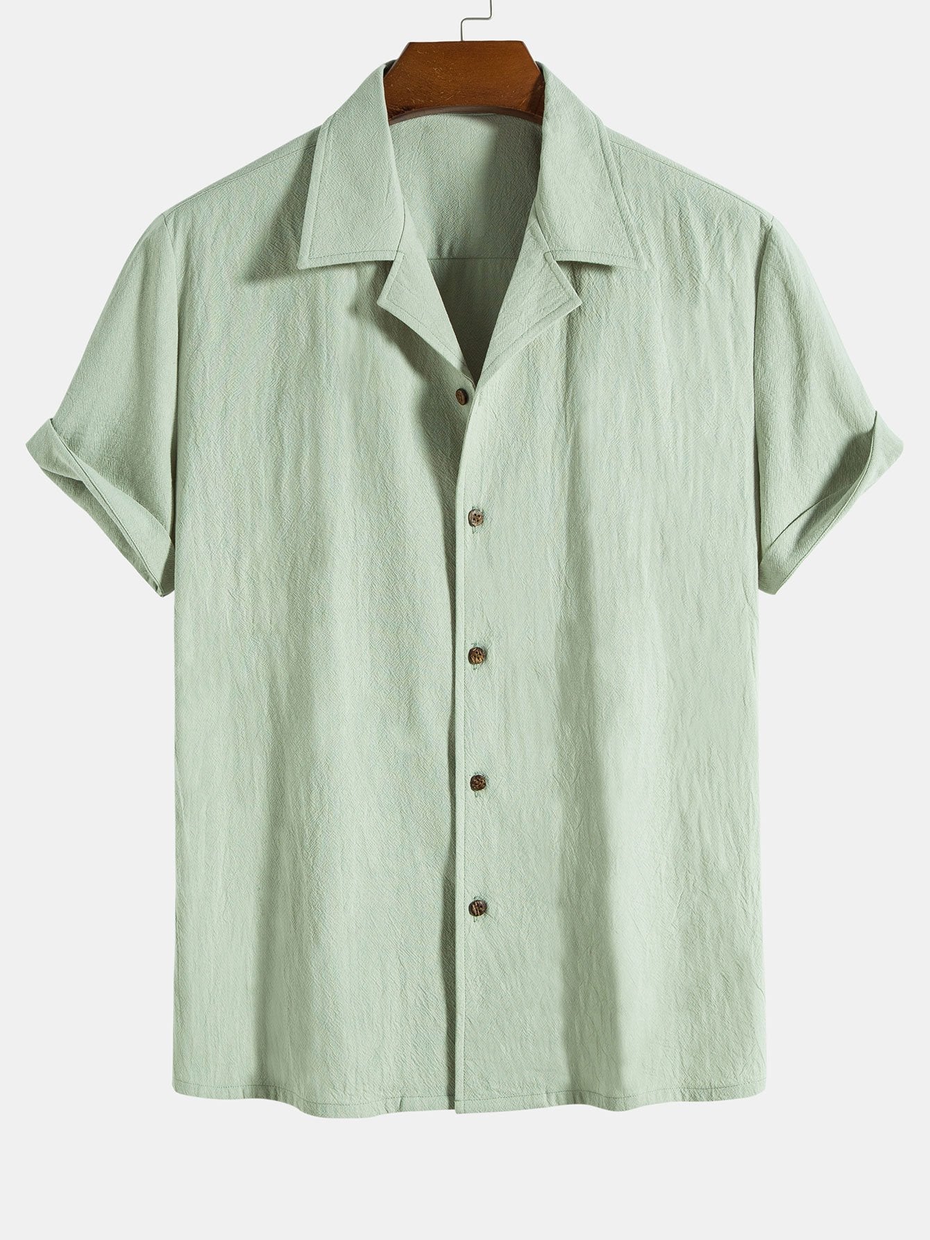 Chemise Revere en coton texturé et short de 12,5 cm