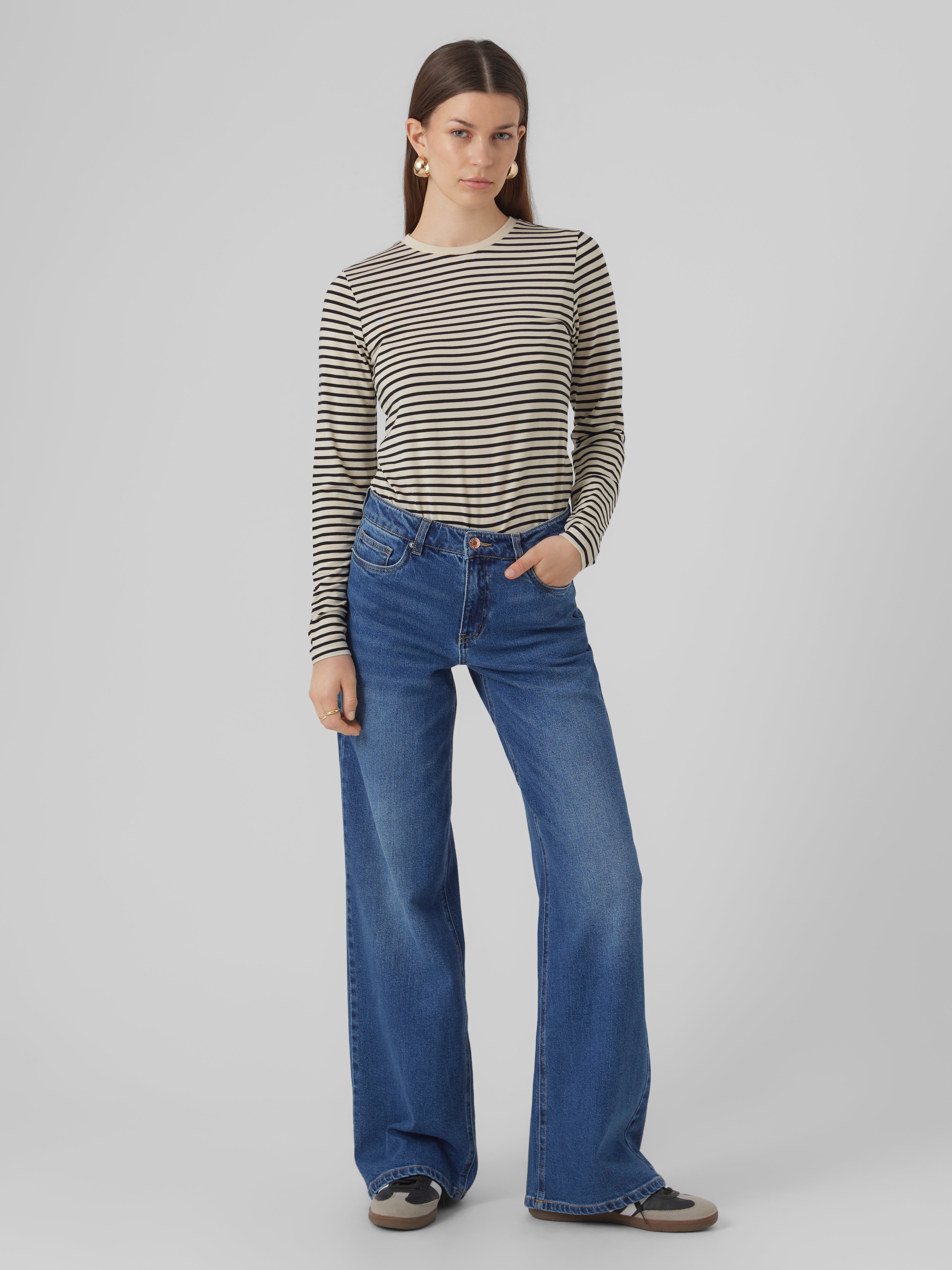 VERO MODA® VMFAITH Low rise Wide Leg Fit Jeans