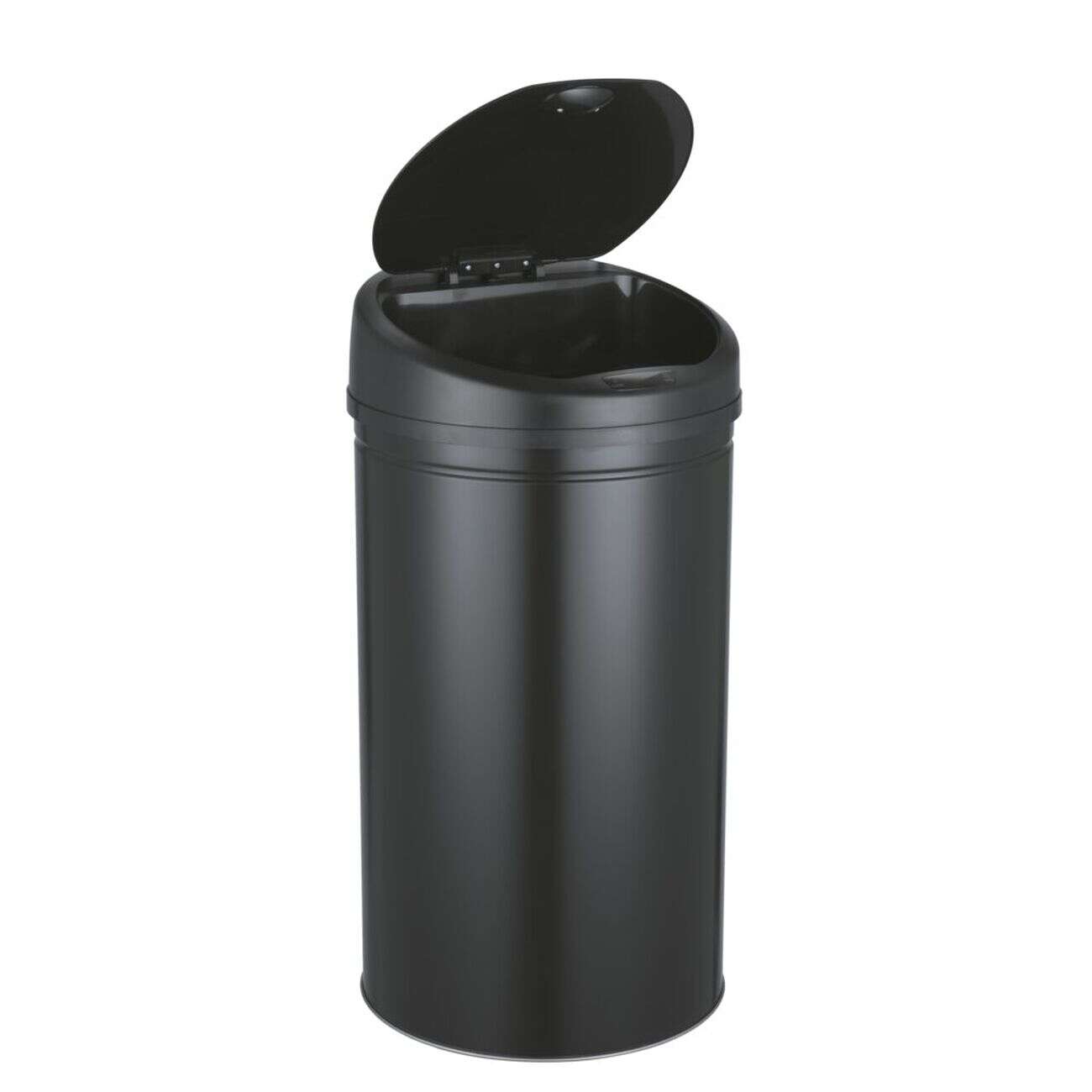 Poubelle automatique 40L cylindrique noire Ø32xH63cm