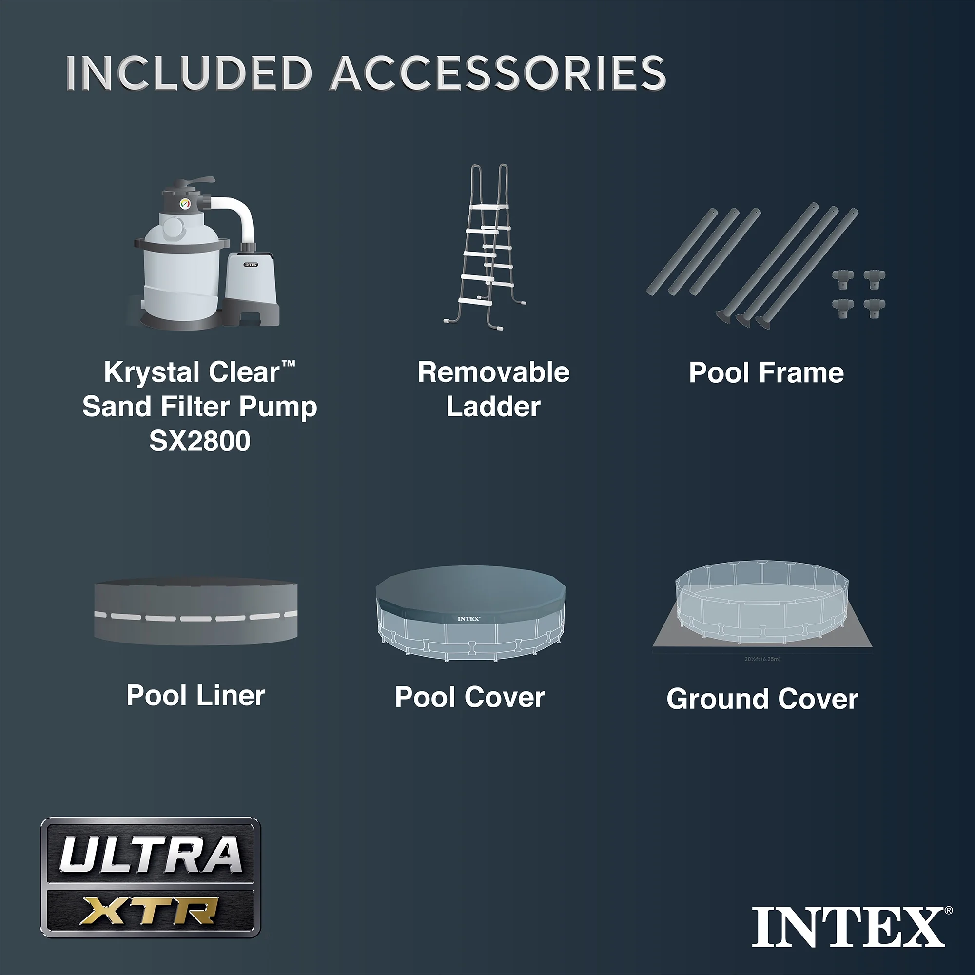 Ultra XTR 24' x 52" Round Above Ground Pool 2 Pack OptiFlow Filter Sand(24 ft) - Image 10