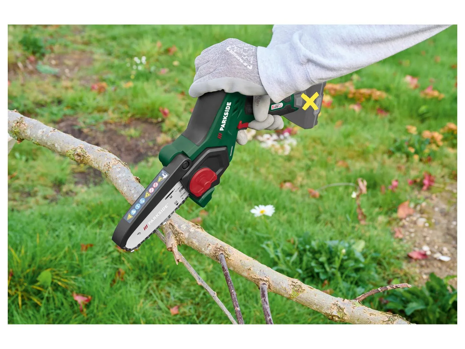 PARKSIDE Mini-trononneuse  bois sans fil PGHSA 12 D3, 12 V
