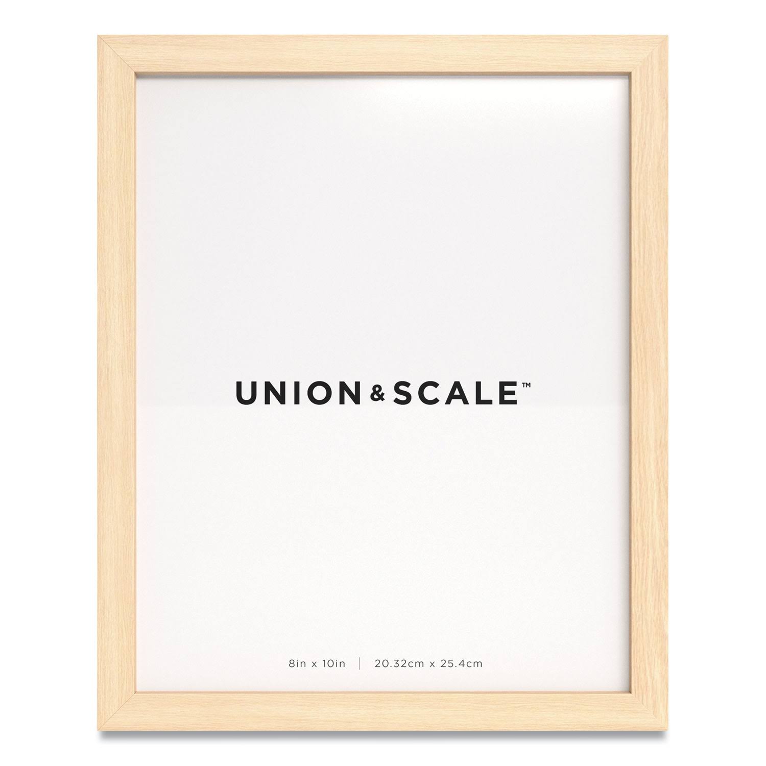 Union & Scale Essentials Wood Picture Frame, 8 x 10, Natural Frame