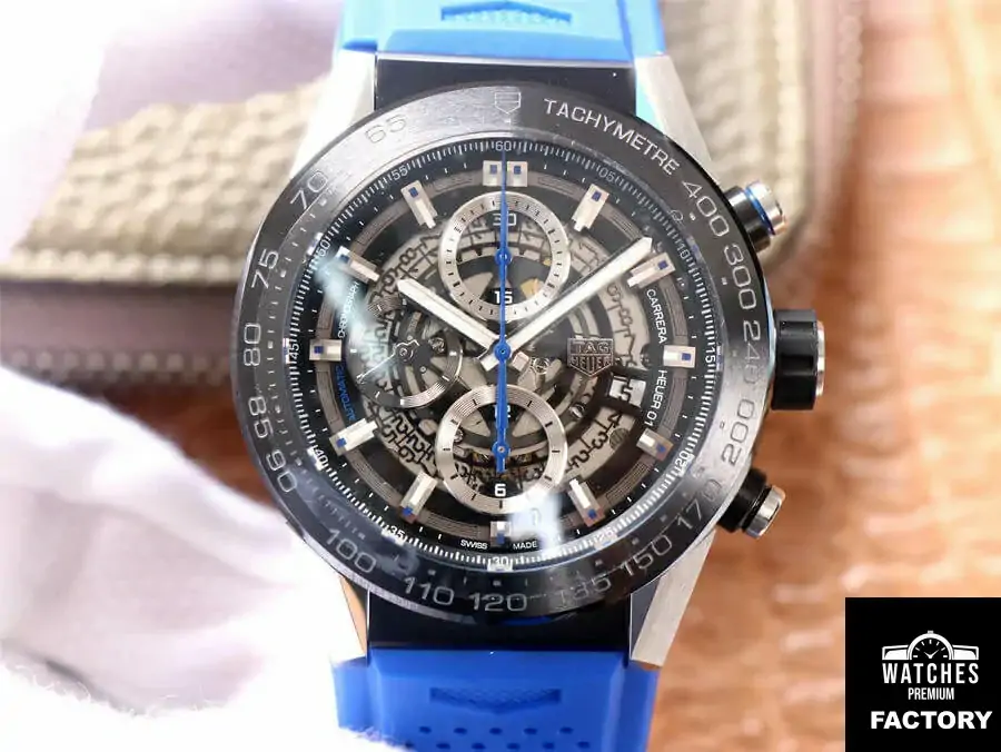 TAG Heuer Carrera CAR2A1T.FT6052 XF Factory Blue Strap