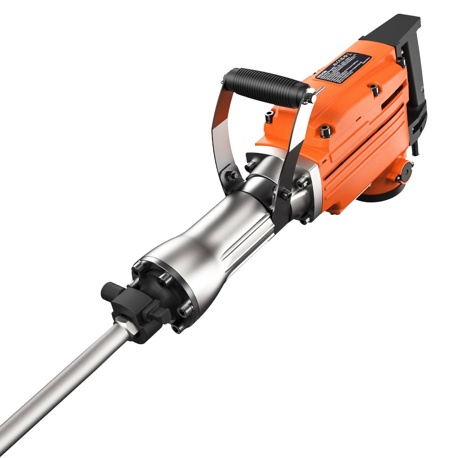 VEVOR Demolition Jack Hammer, 2200W 1400 BPM Jack Hammer Concrete Breaker, Heavy Duty Electric Jack Hammer 6pcs Chisels Bit Wit