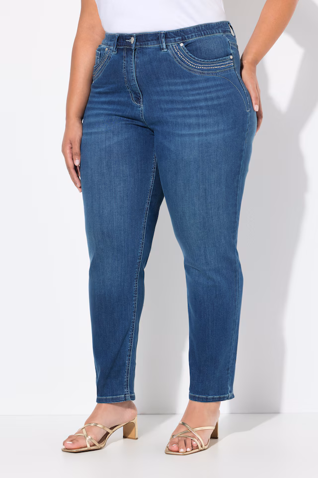 Rivet Detail Mom Jeans