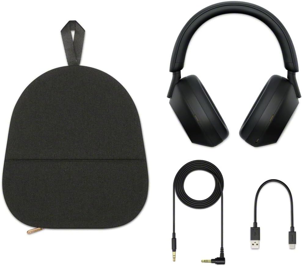 Sony WH-1000XM5 Premium Noise Canceling Headphones (Midnight Blue) with Free WF-C700N Truly Wireless Noise Canceling Earbuds (Black)