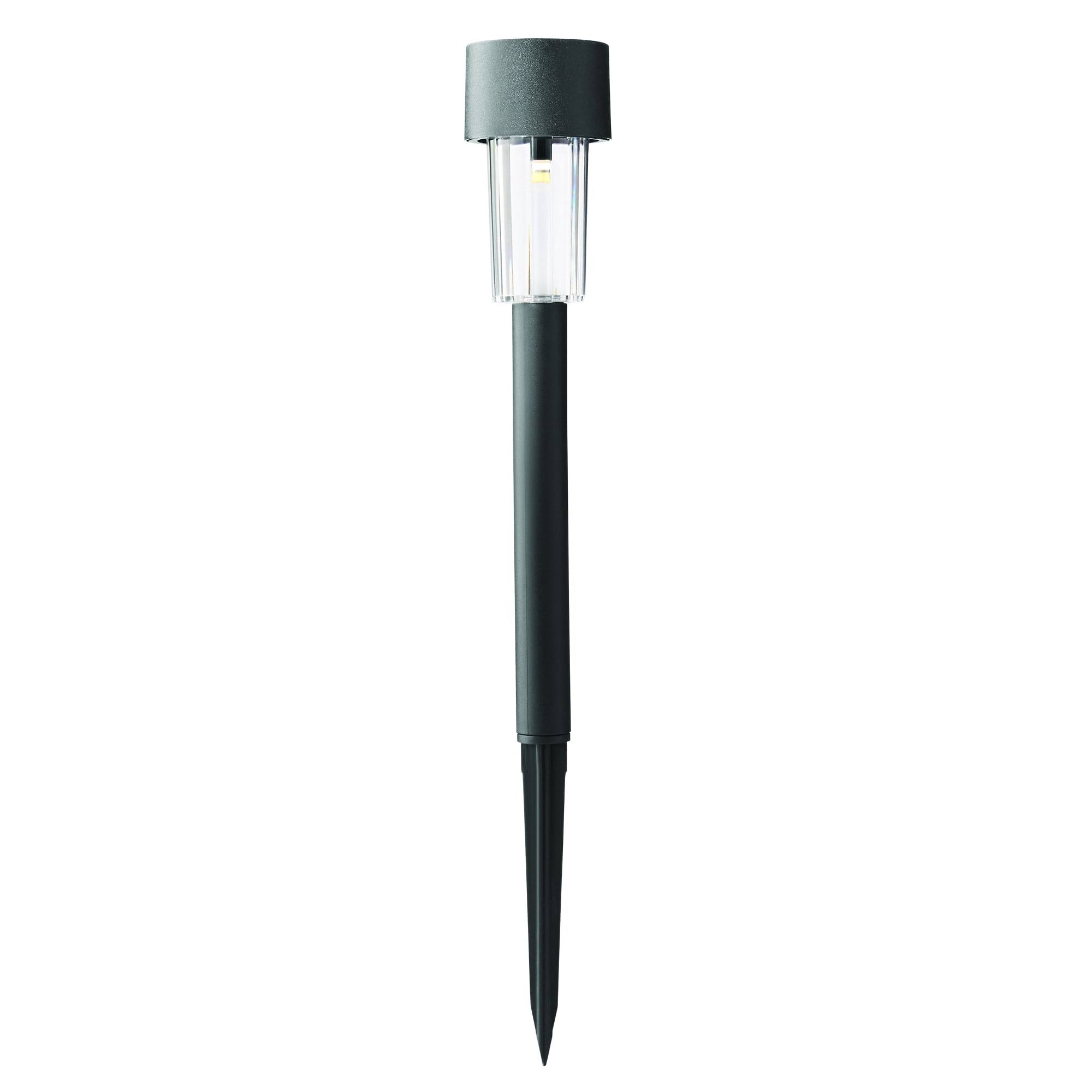 Mainstays Classic Column Solar Path Light and Garden Light, Black