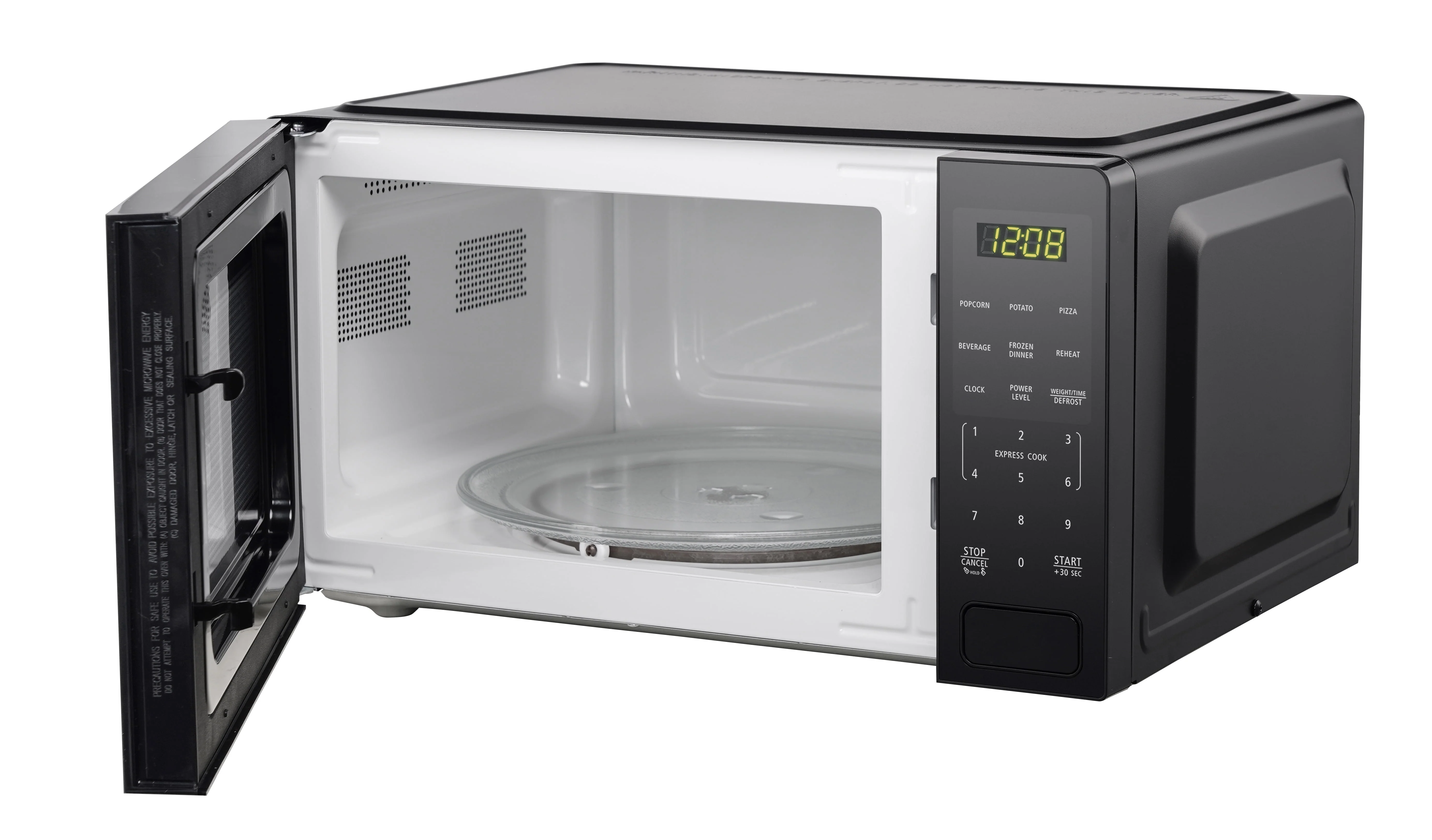 Mainstays 1.1 Cu. Ft. Countertop Microwave Oven, 1000 Watts, Black, New