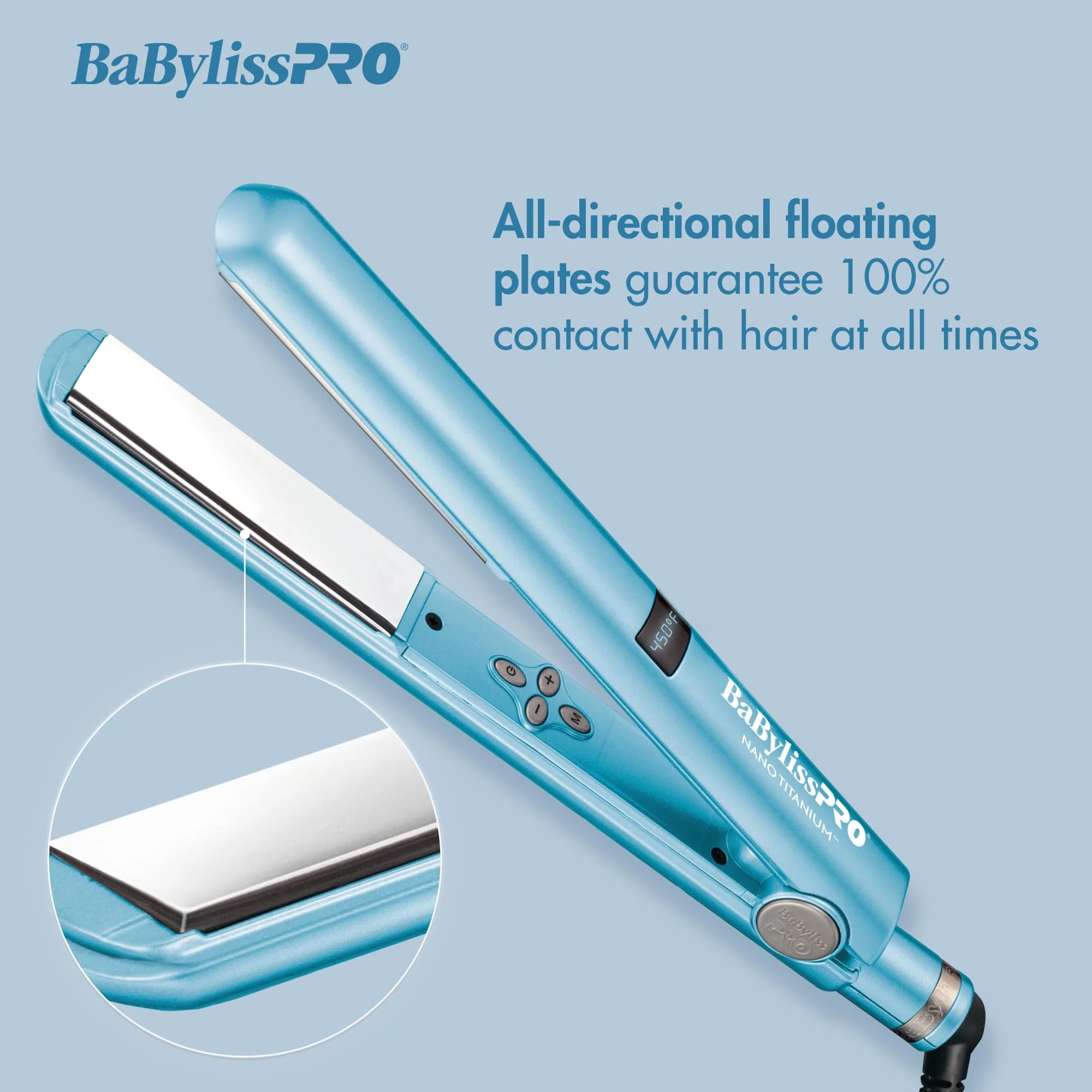 BaBylissPRO 1 Nano Titanium Flat Iron Hair Straightener