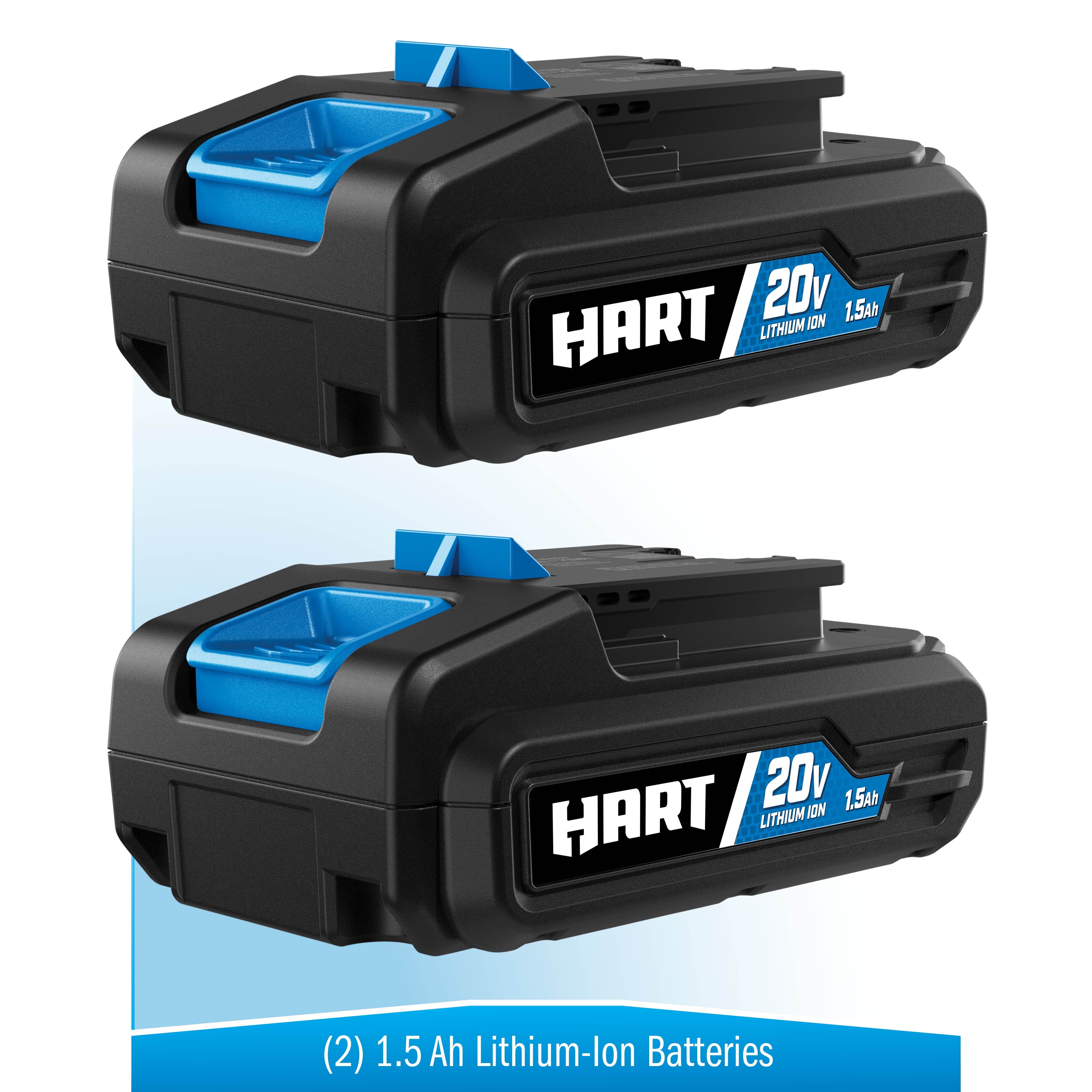 HART 20 Volts 4-Tool Battery-Powered Combo Kit, (2) 1.5Ah Lithium-Ion Batteries