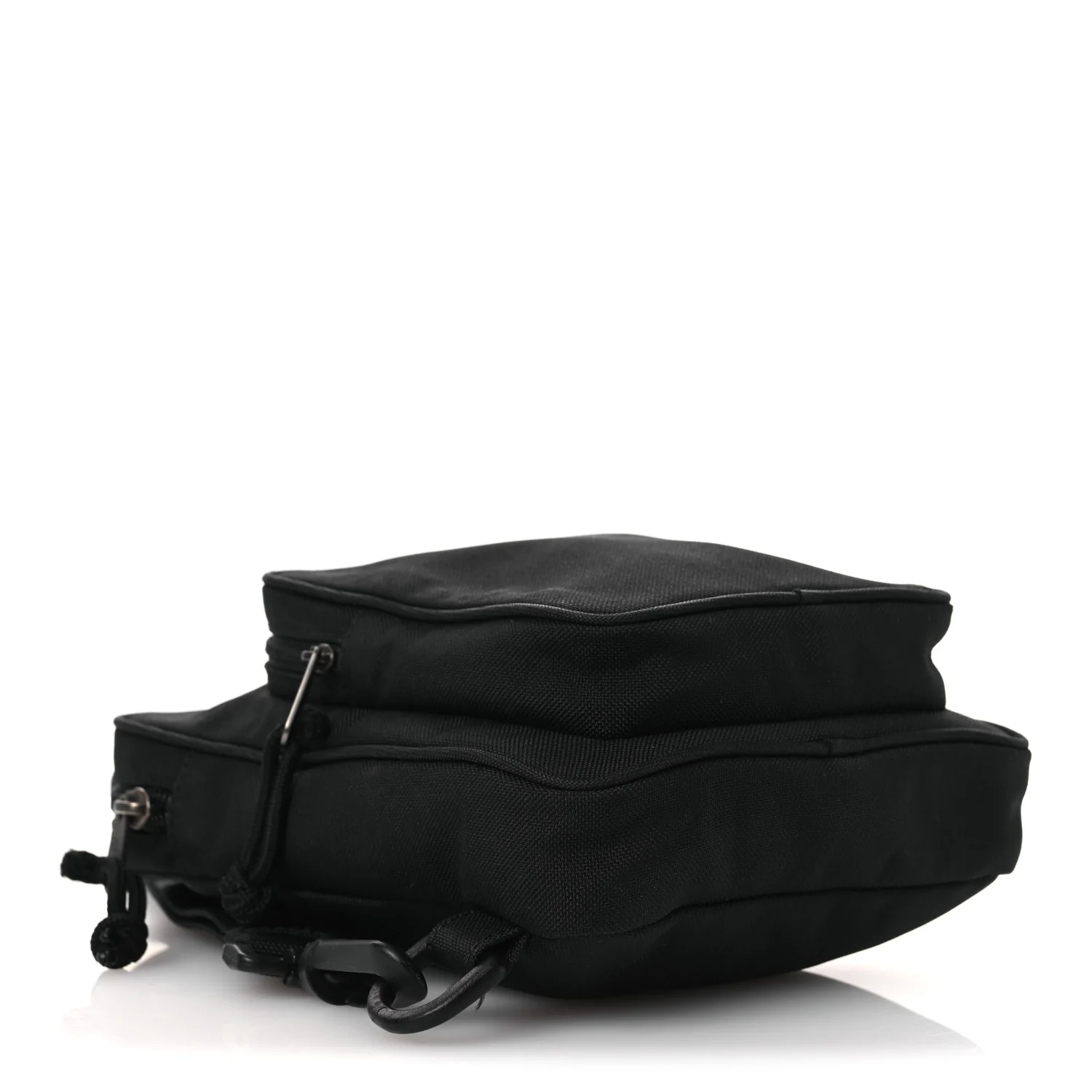 Nylon Logo Explorer Crossbody Messenger Bag Black