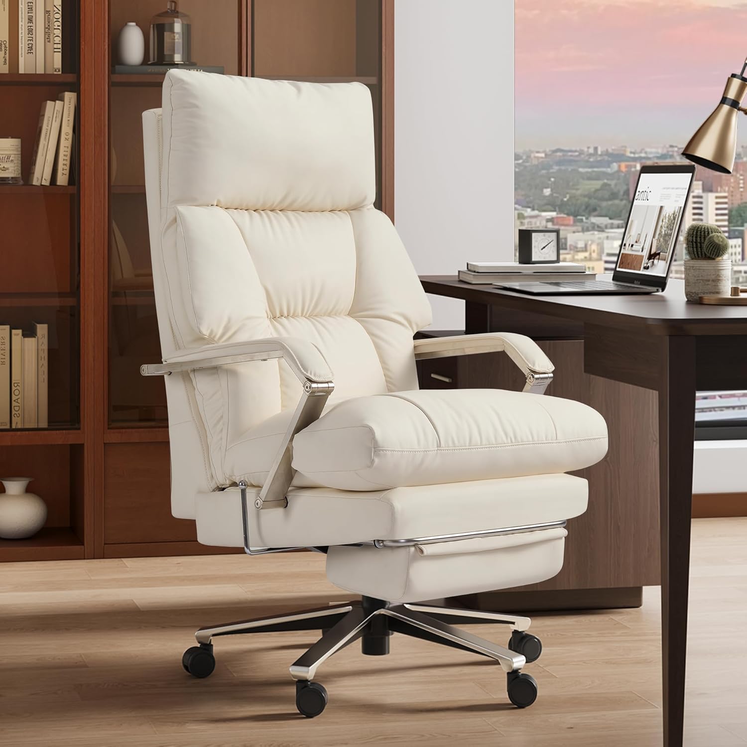 M76 160° Reclining Office Chair with Footrest, 10