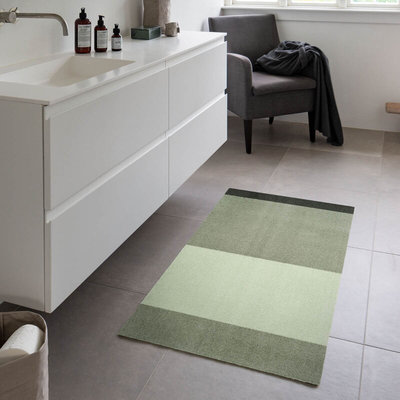 Stripes horisontal gulvmatte 120x67 cm green