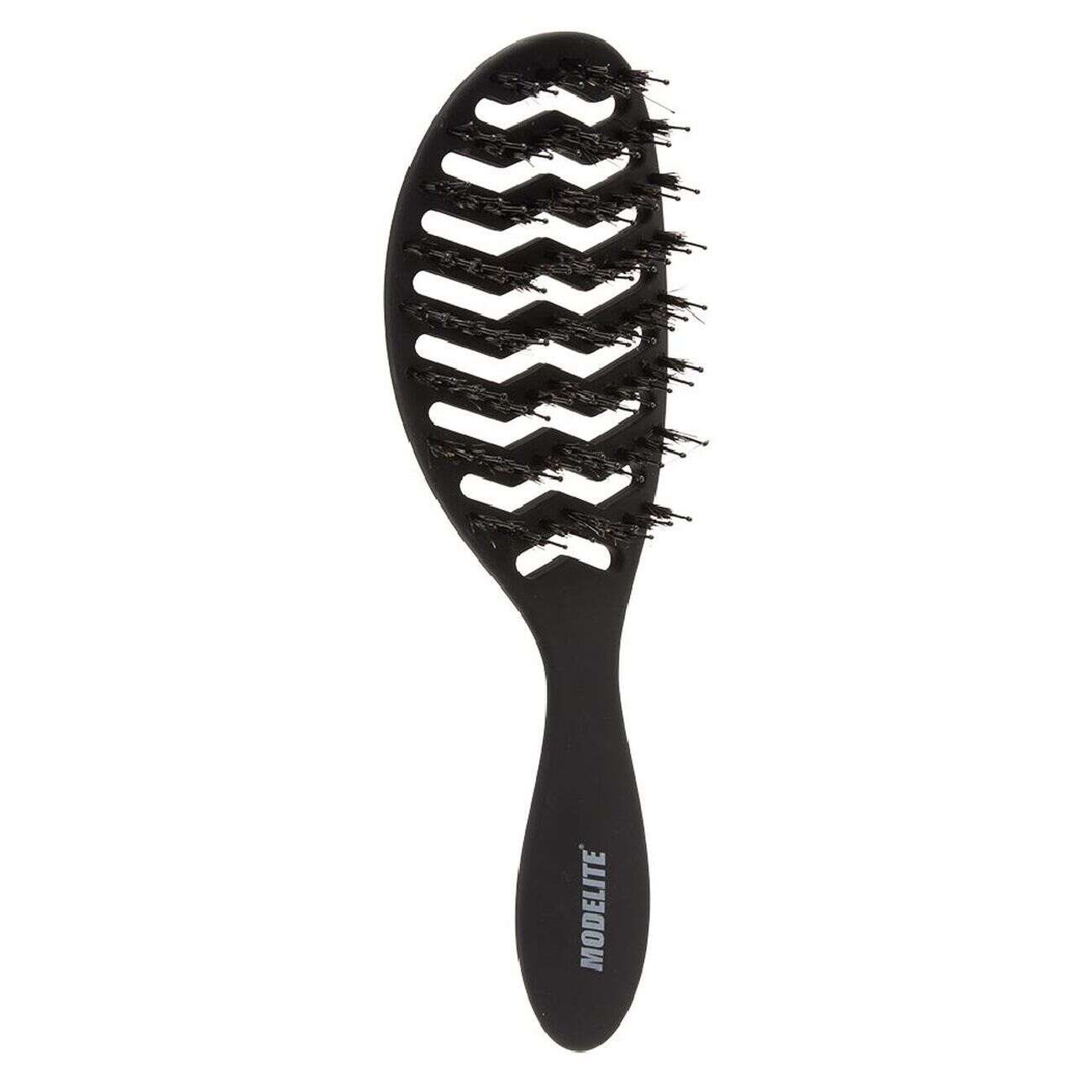 Brosse tunnel multi-usages nylon/sanglier picots perlés noir