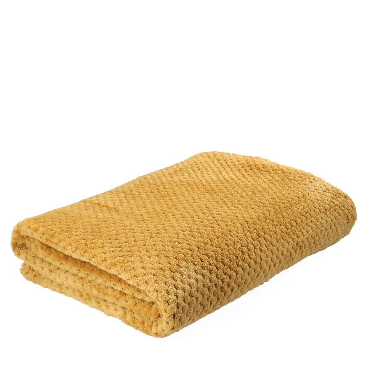 Koc NOAH ziarnka ryżu musztardowy 150x200 cm