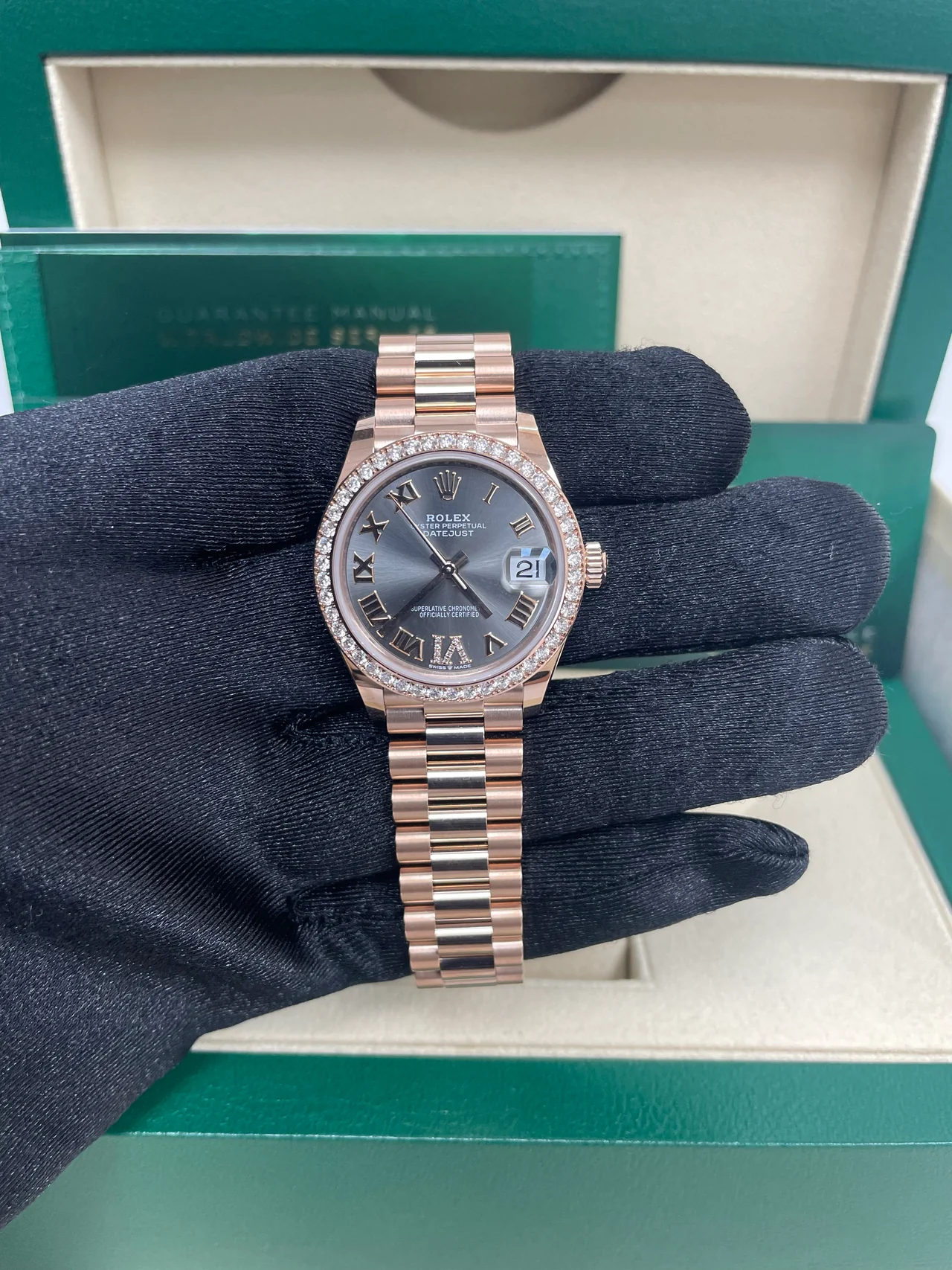 【Super Clone】RLX Datejust m278285RBR-0027 Slate Dial 31mm