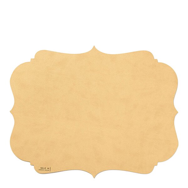 Vintage bordbrikke 44x35 cm beige