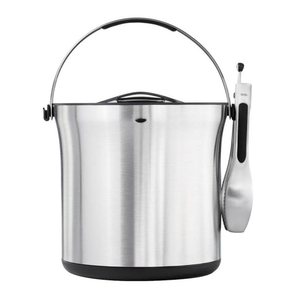 Steel isbøtte m/tang 3,7L