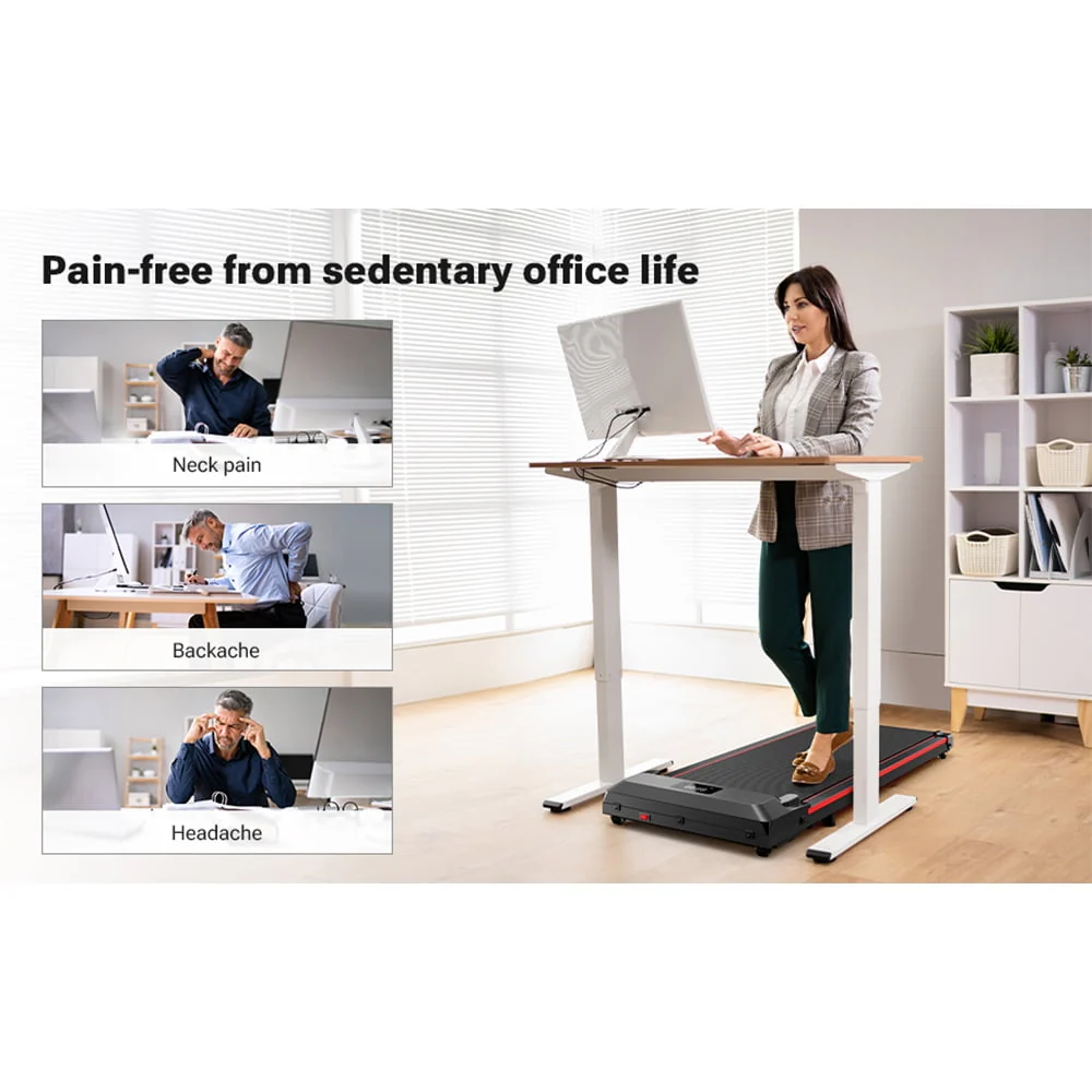 Walking Pad 2 in 1 Under Desk Treadmill with Remote Control Mini Portable Treadmill for Home Office - Image 8