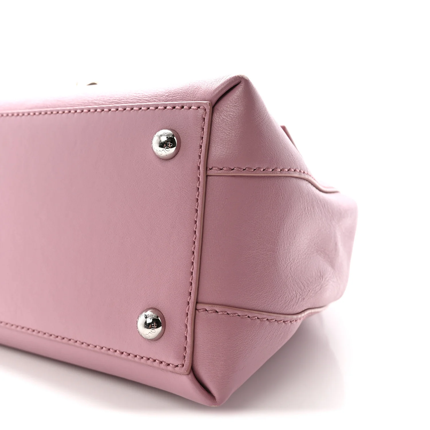 Calfskin Lucia Small Satchel Purple