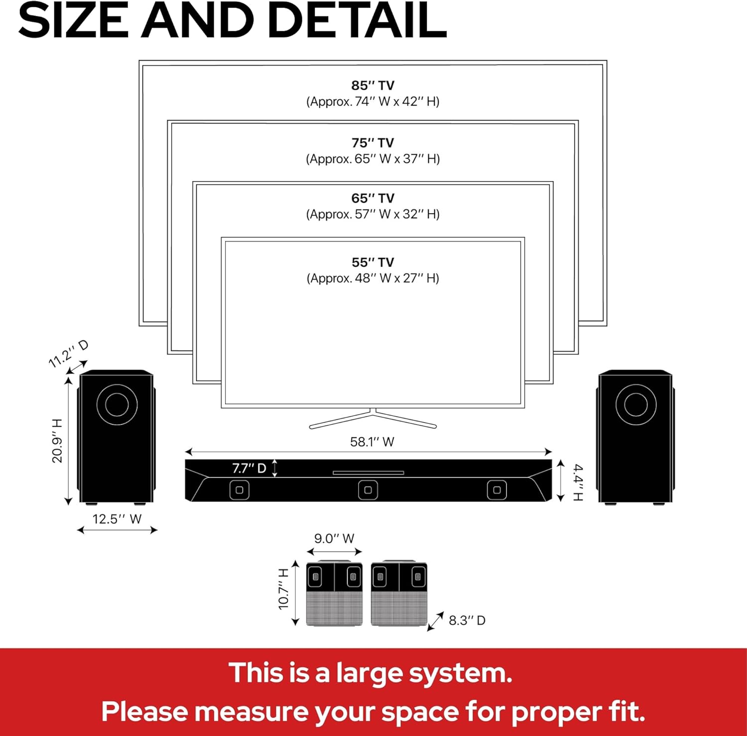 Nakamichi Dragon 11.4.6-Ch Surround System w Dolby Atmos/DTS:X Pro (Pro Cinema Engine)  HiFi AMTs  Dual-Opposing 8