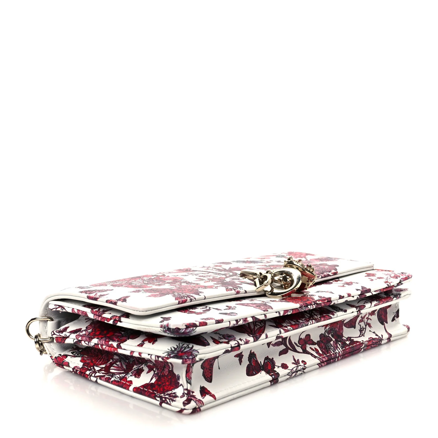 Calfskin Le Coeur Des Papillons Mini My Dior Bag White Multicolor