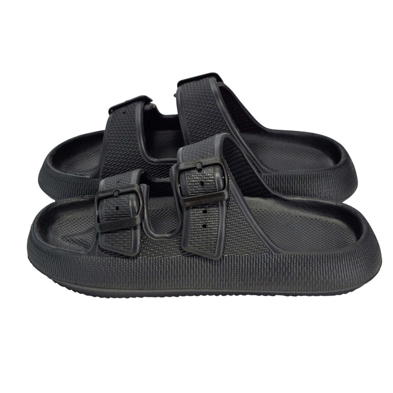 Sandales unisex 2 brides plastique noir 38/39