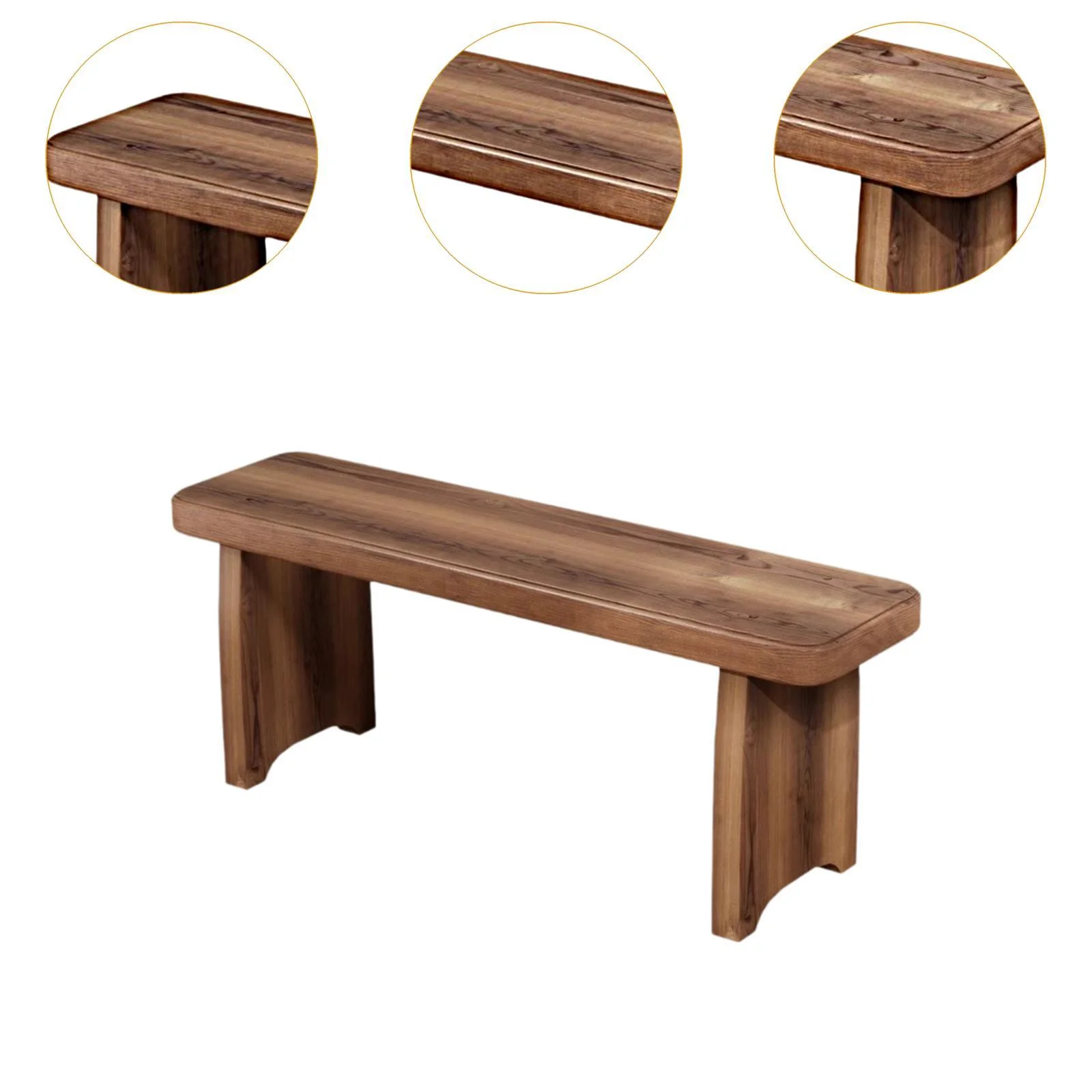 Dining Bench Balcony Long Bench Small Furniture Dressing Room Stool Change Shoe Stool Entryway Shoes Bench for Apartment Home 60x20x15cm(60x20x15cm) - Image 6
