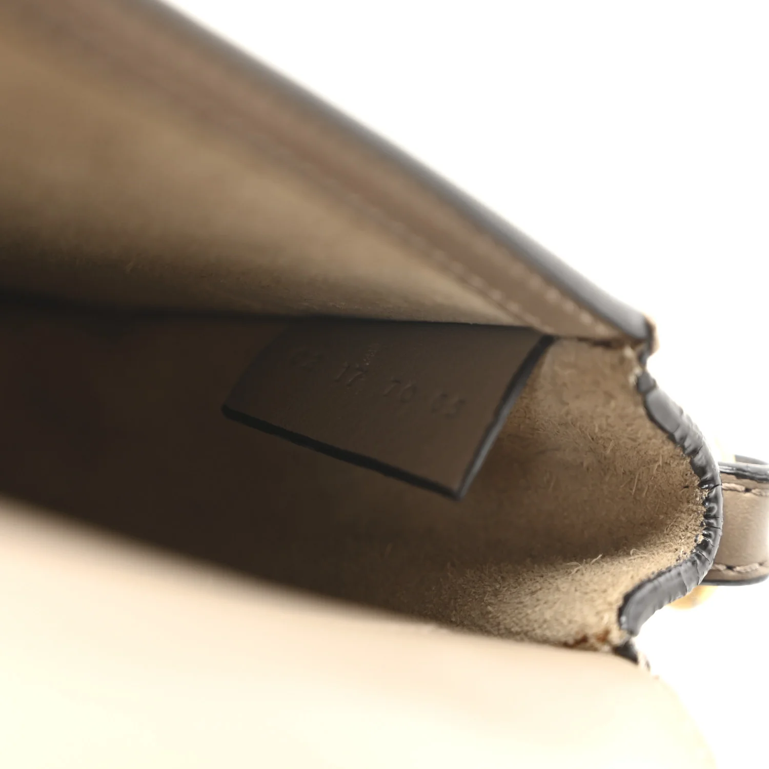 Calfskin Suede Small Nile Bracelet Bag Motty Grey