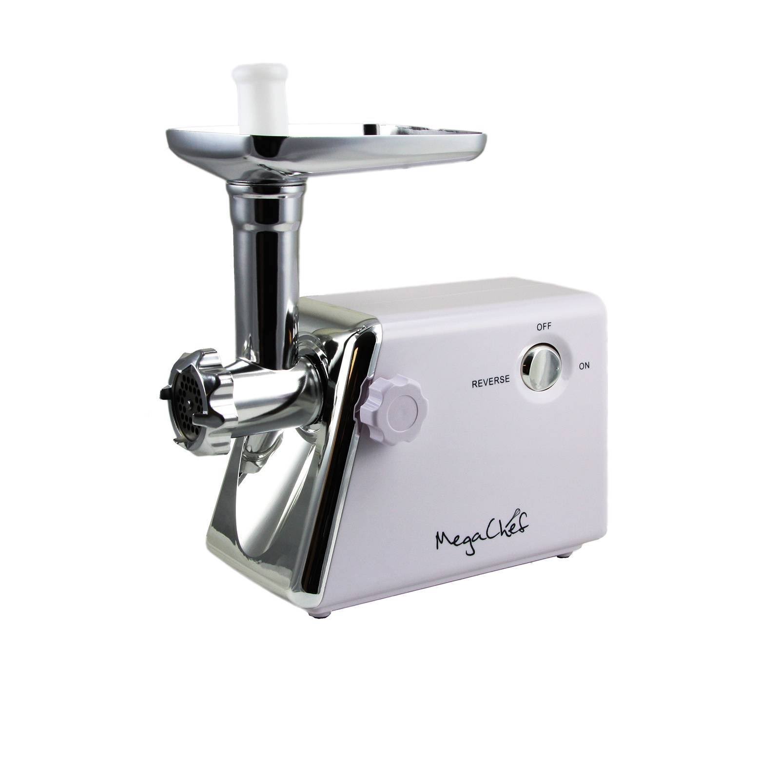 MegaChef 1200 W Ultra Powerful Automatic Meat Grinder, White